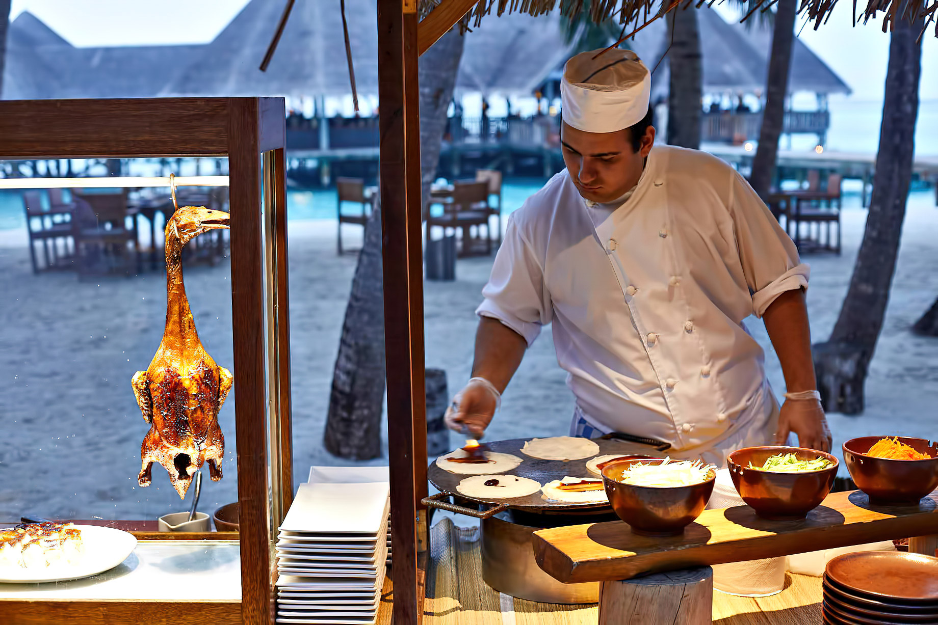Gili Lankanfushi Resort – North Male Atoll, Maldives – Beachfront Dining Experience