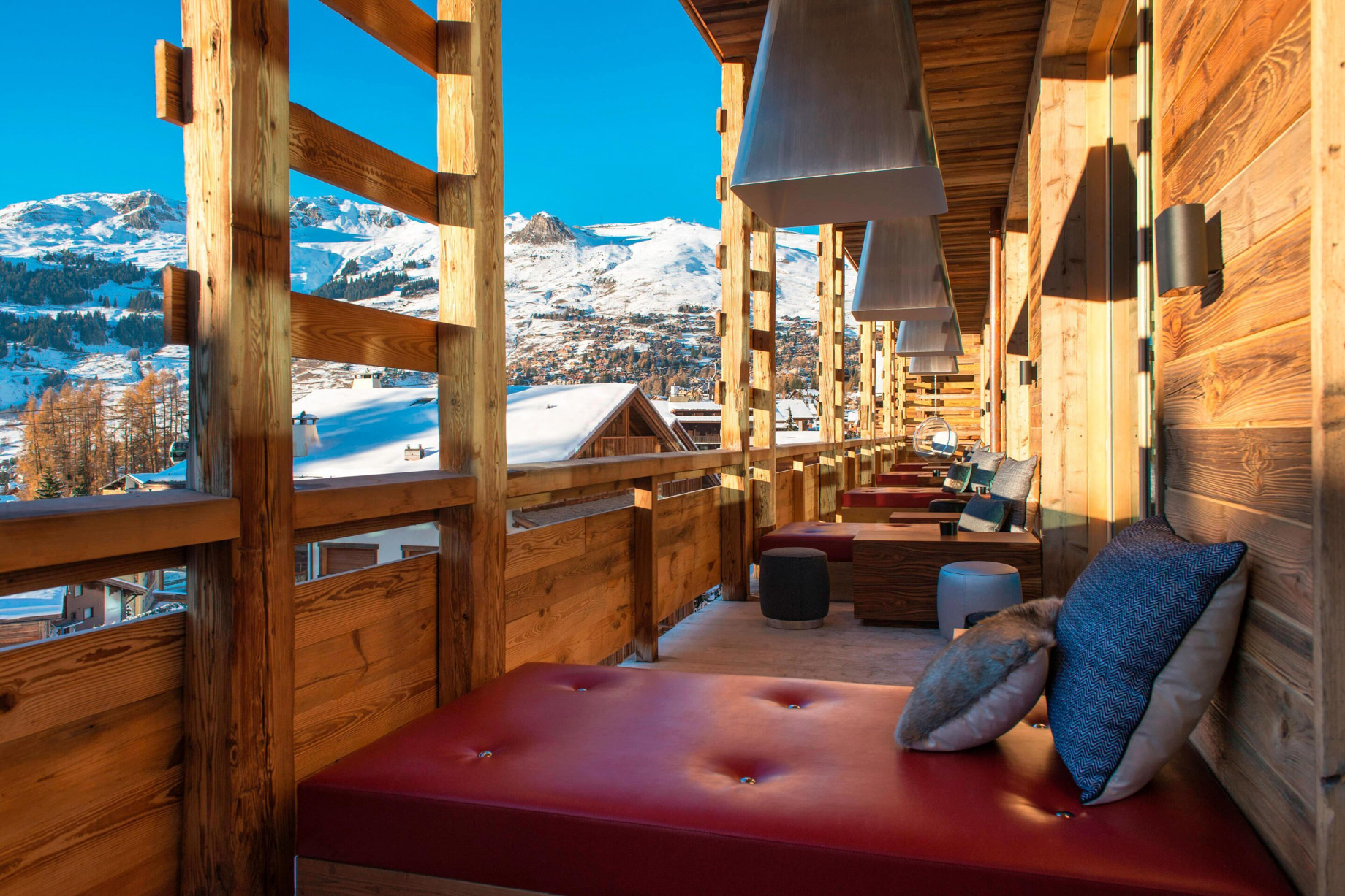 W Verbier Hotel – Verbier, Switzerland – Living Room Terrace