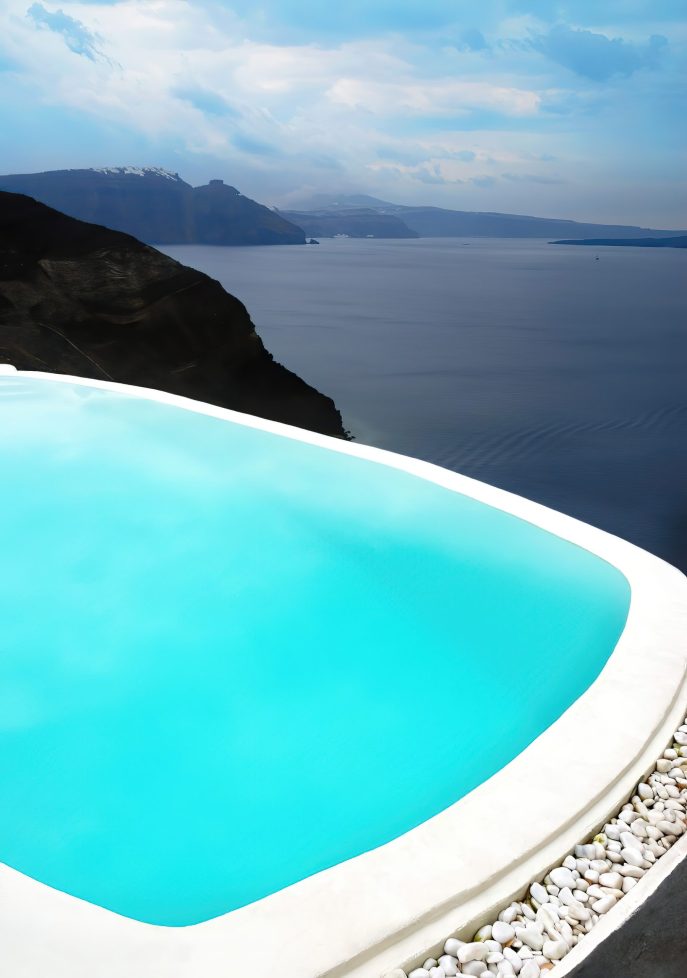 Mystique Hotel Santorini – Oia, Santorini Island, Greece - Clifftop Ocean View Infinity Pool