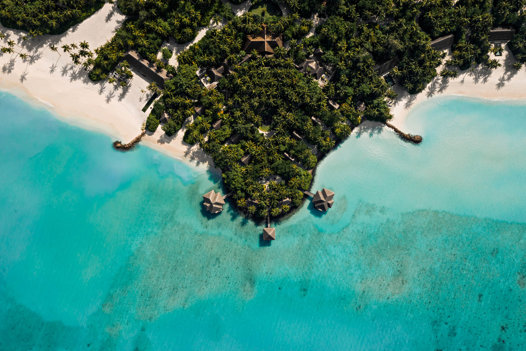 One&Only Reethi Rah Resort - North Male Atoll, Maldives - Wellness Spa Aerial