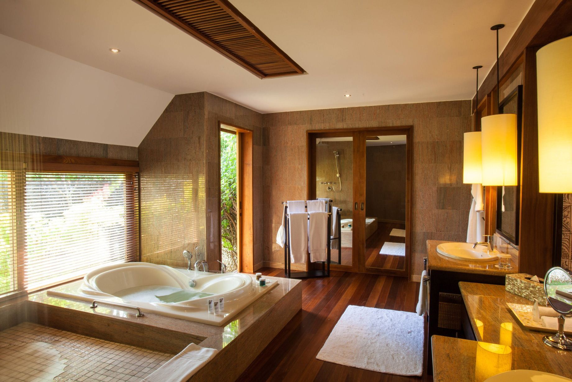 The St. Regis Bora Bora Resort – Bora Bora, French Polynesia – Reefside Garden Villa with Pool Bathroom