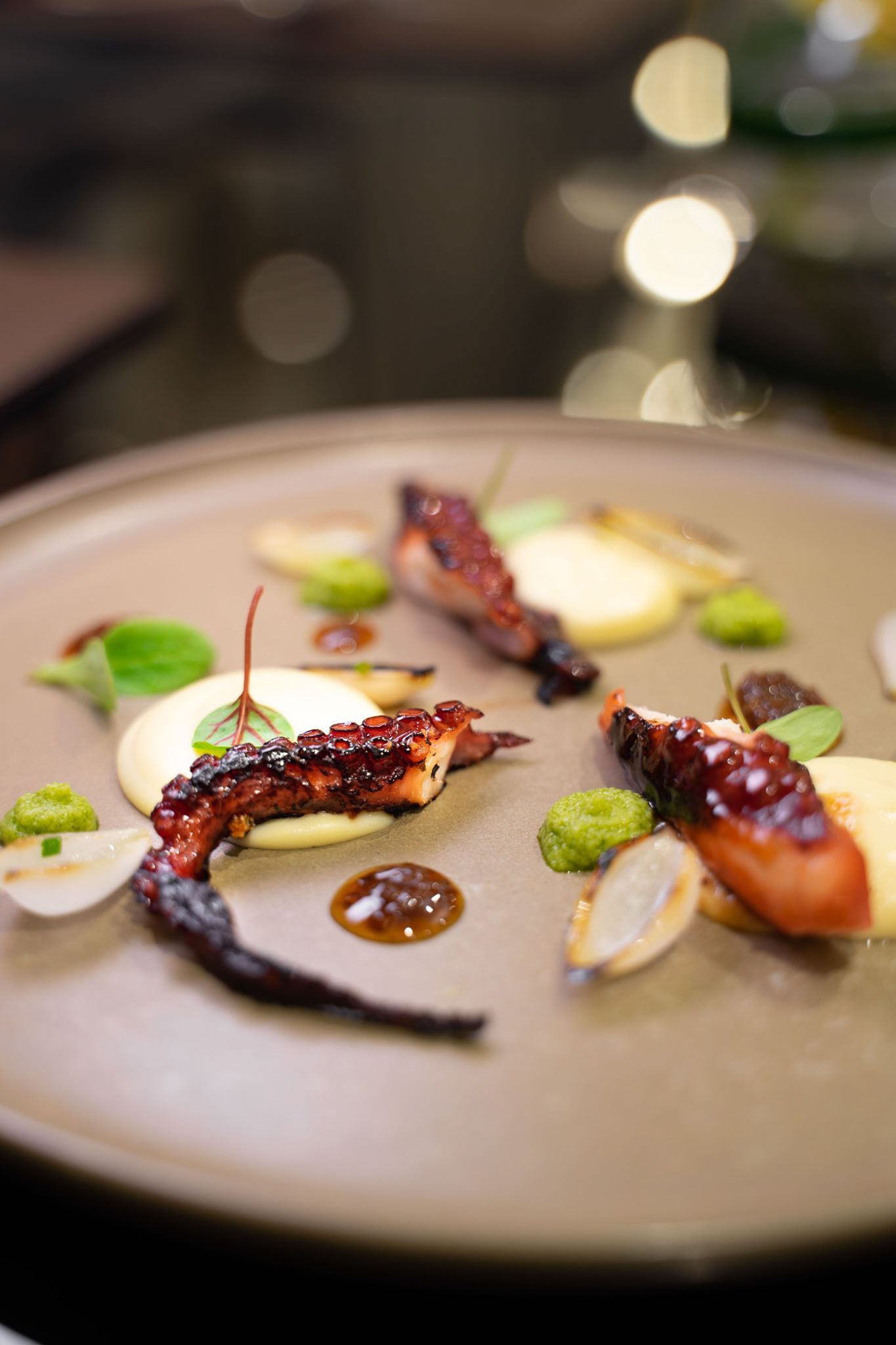 The St. Regis Macao Hotel – Cotai, Macau SAR, China – Spanish Octopus with Sweet Aromatic Char Siu Sauce