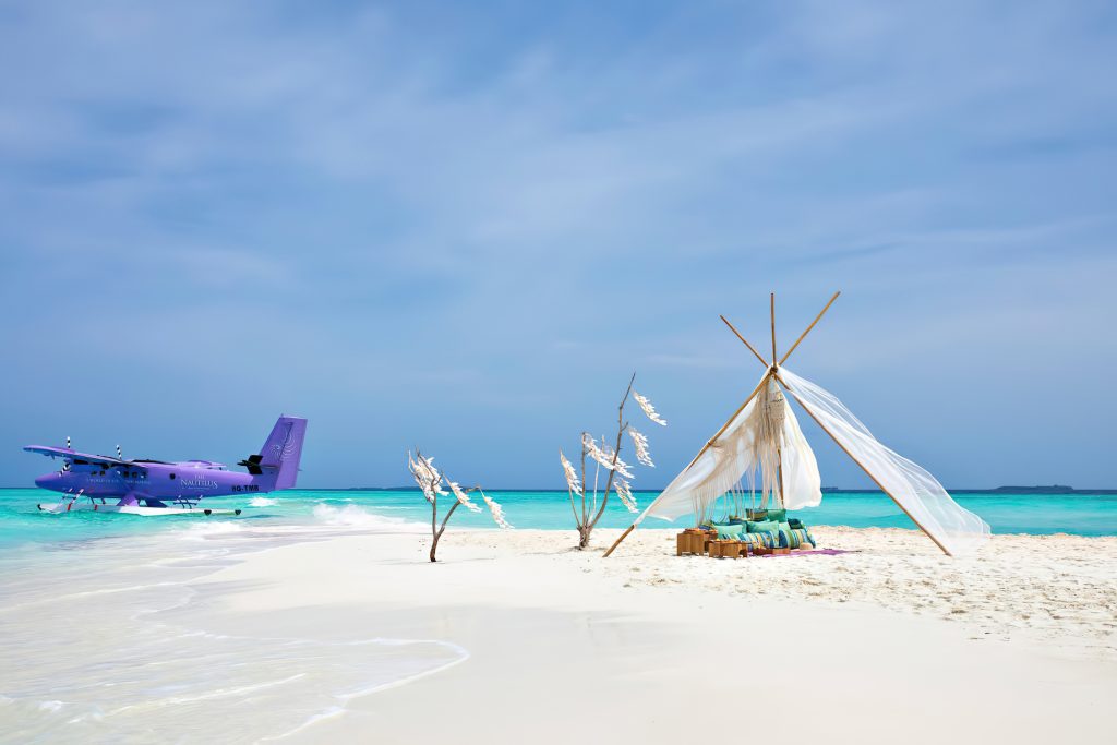 The Nautilus Maldives Resort - Thiladhoo Island, Maldives - Seaplane White Sand Beach