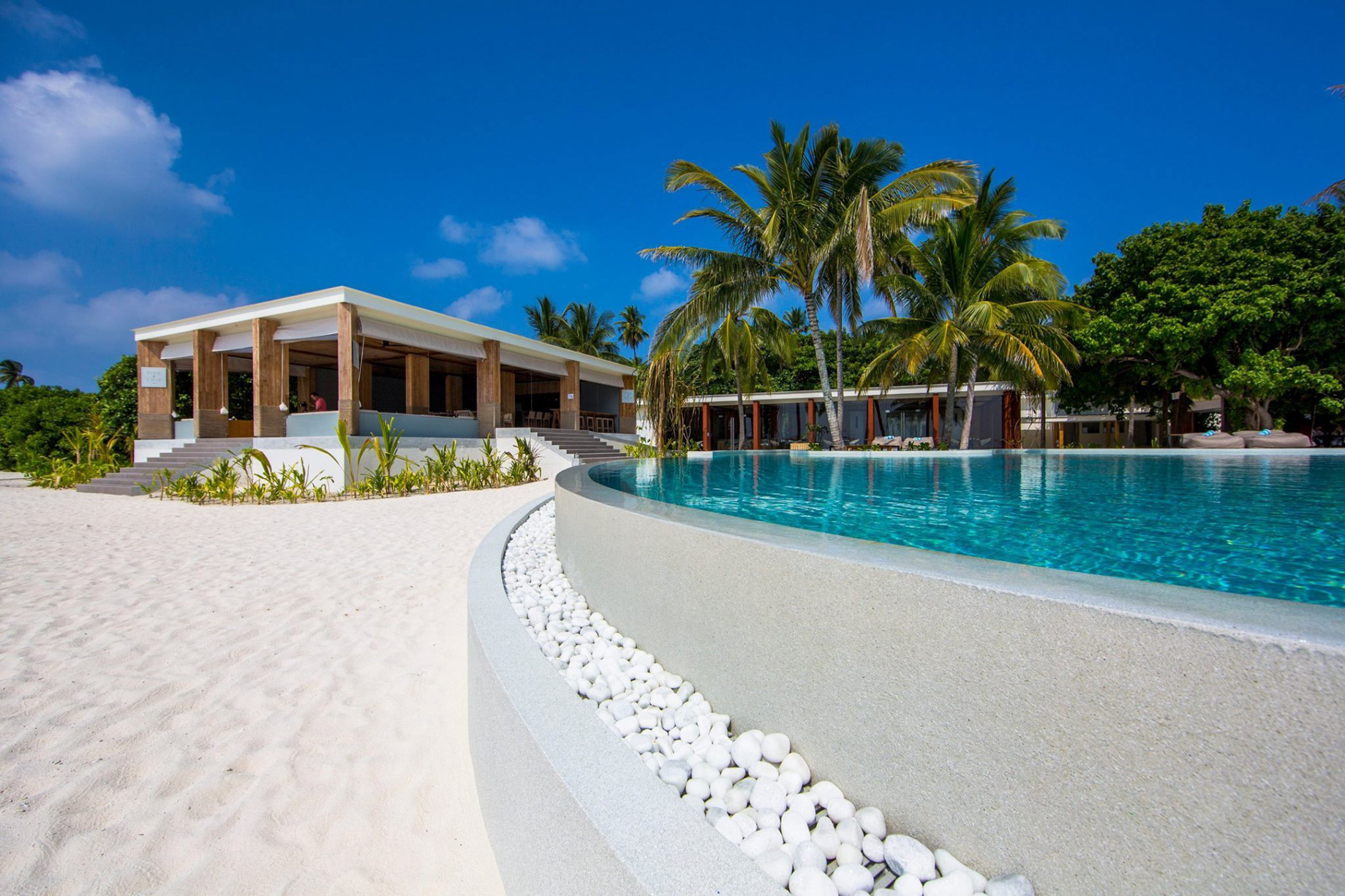 Amilla Fushi Resort and Residences – Baa Atoll, Maldives – Oceanfront Infinity Edge Pool