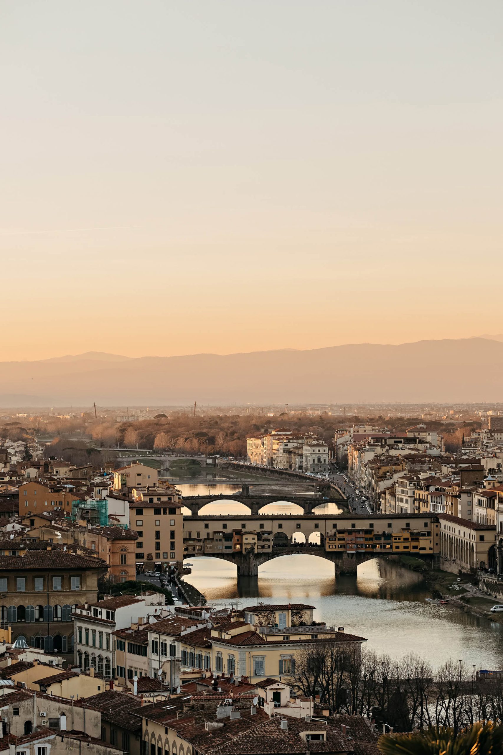 The St. Regis Florence Hotel – Florence, Italy – Ponte Vecchio at Dusk