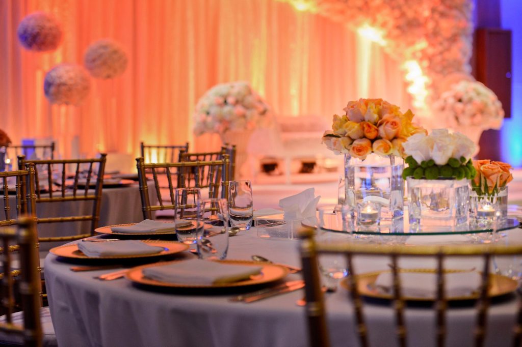 W Doha Hotel - Doha, Qatar - Wedding Table Setup