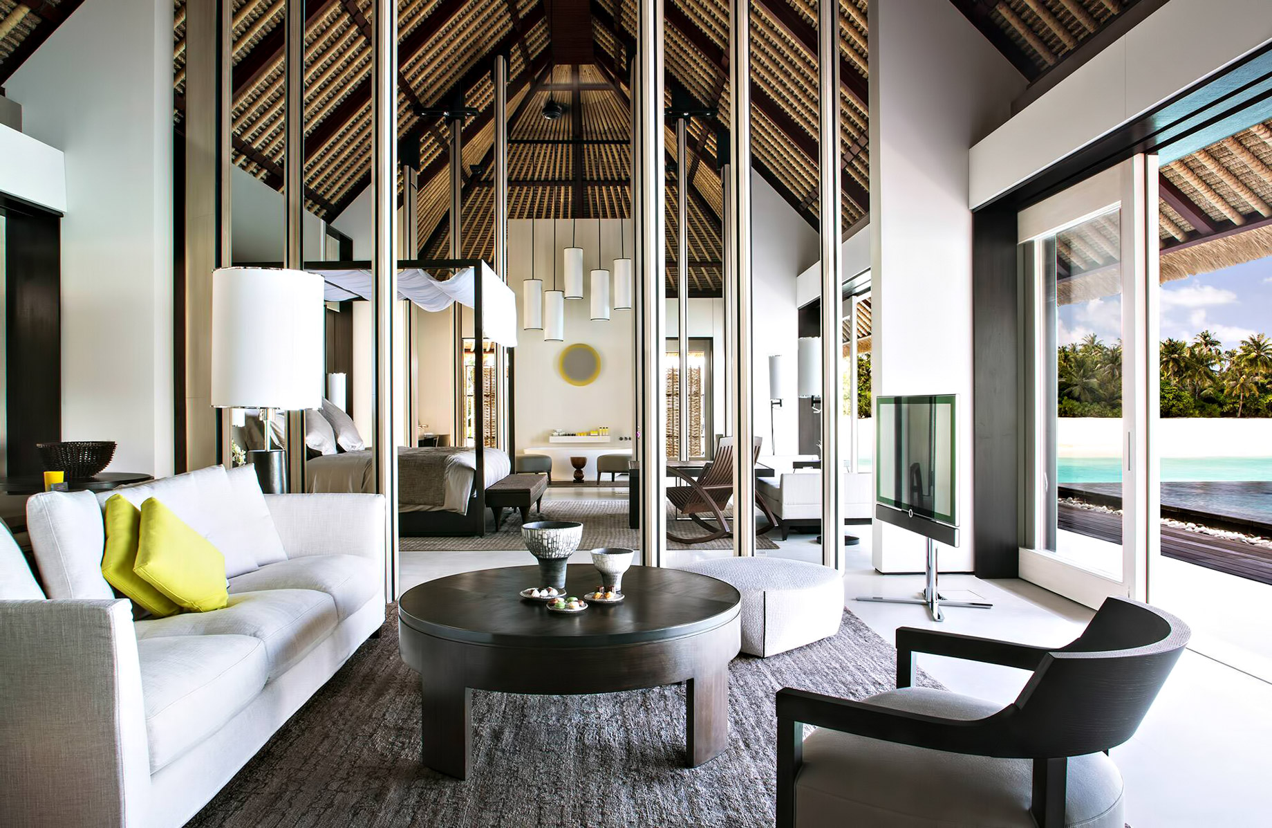 Cheval Blanc Randheli Resort – Noonu Atoll, Maldives – Overwater Villa Living Room