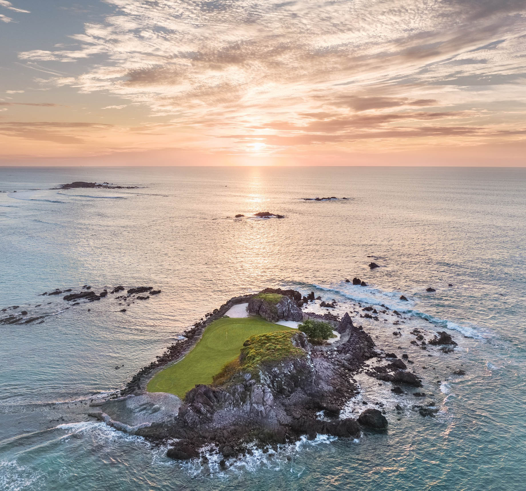The St. Regis Punta Mita Resort – Nayarit, Mexico – Resort Golf Course Aerial View Tail of the Whale Hole