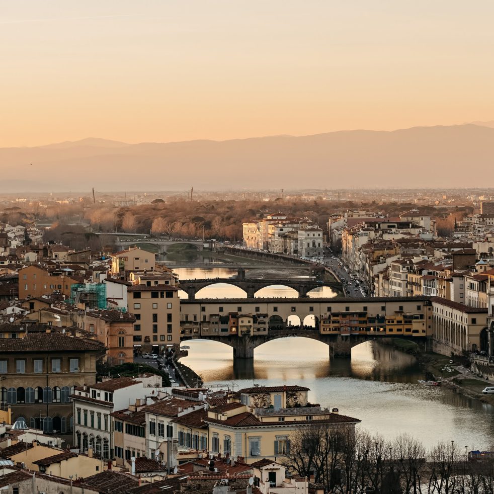 The St. Regis Florence Hotel - Florence, Italy - Ponte Vecchio at Dusk
