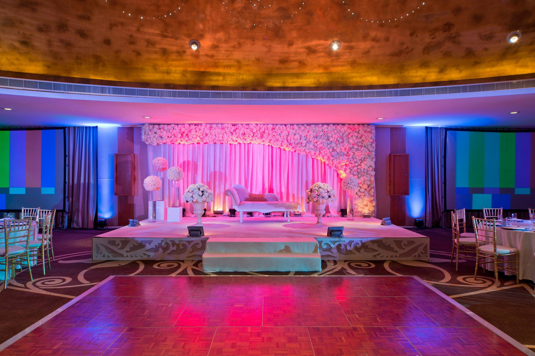 W Doha Hotel – Doha, Qatar – Wedding Banquet Room Setup