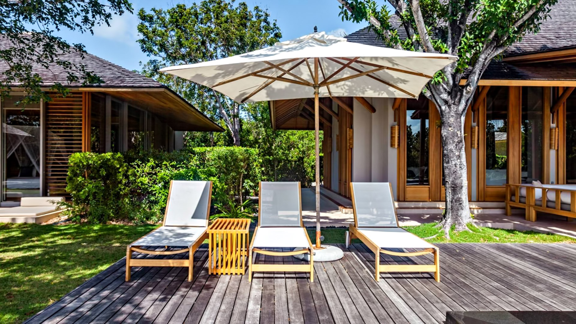Amanyara Resort - Providenciales, Turks and Caicos Islands - 3 Bedroom Tranquility Villa Pool Deck Chairs
