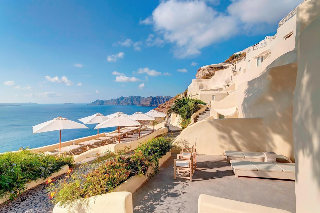 Mystique Hotel Santorini – Oia, Santorini Island, Greece - Clifftop Ocean View Decks