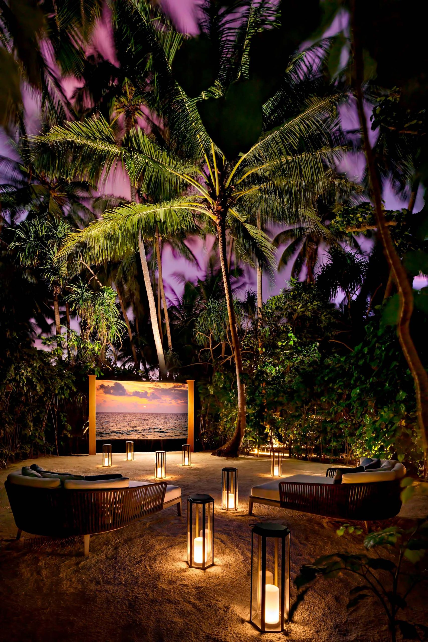The St. Regis Maldives Vommuli Resort – Dhaalu Atoll, Maldives – Jungle Cinema
