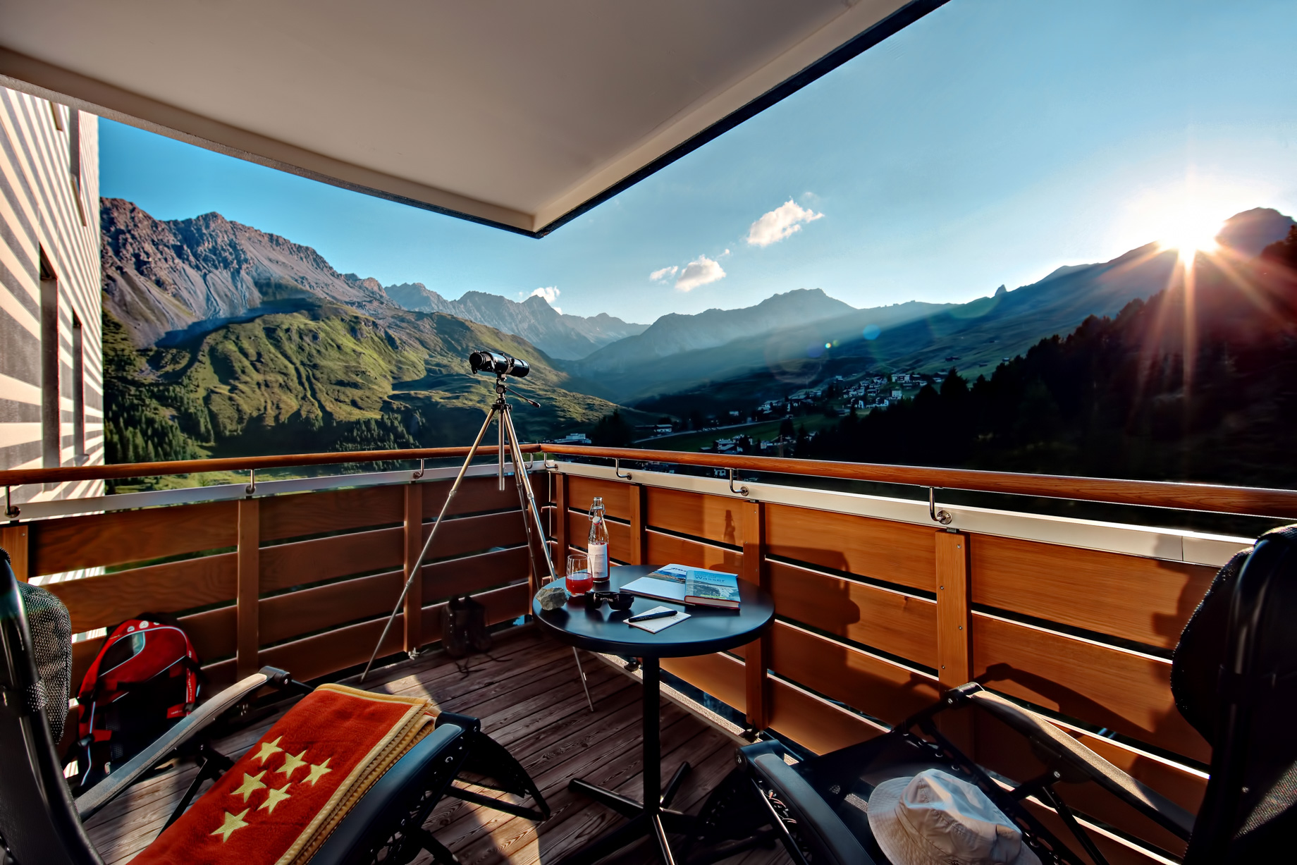 Tschuggen Grand Hotel - Arosa, Switzerland - Balcony Mountain View