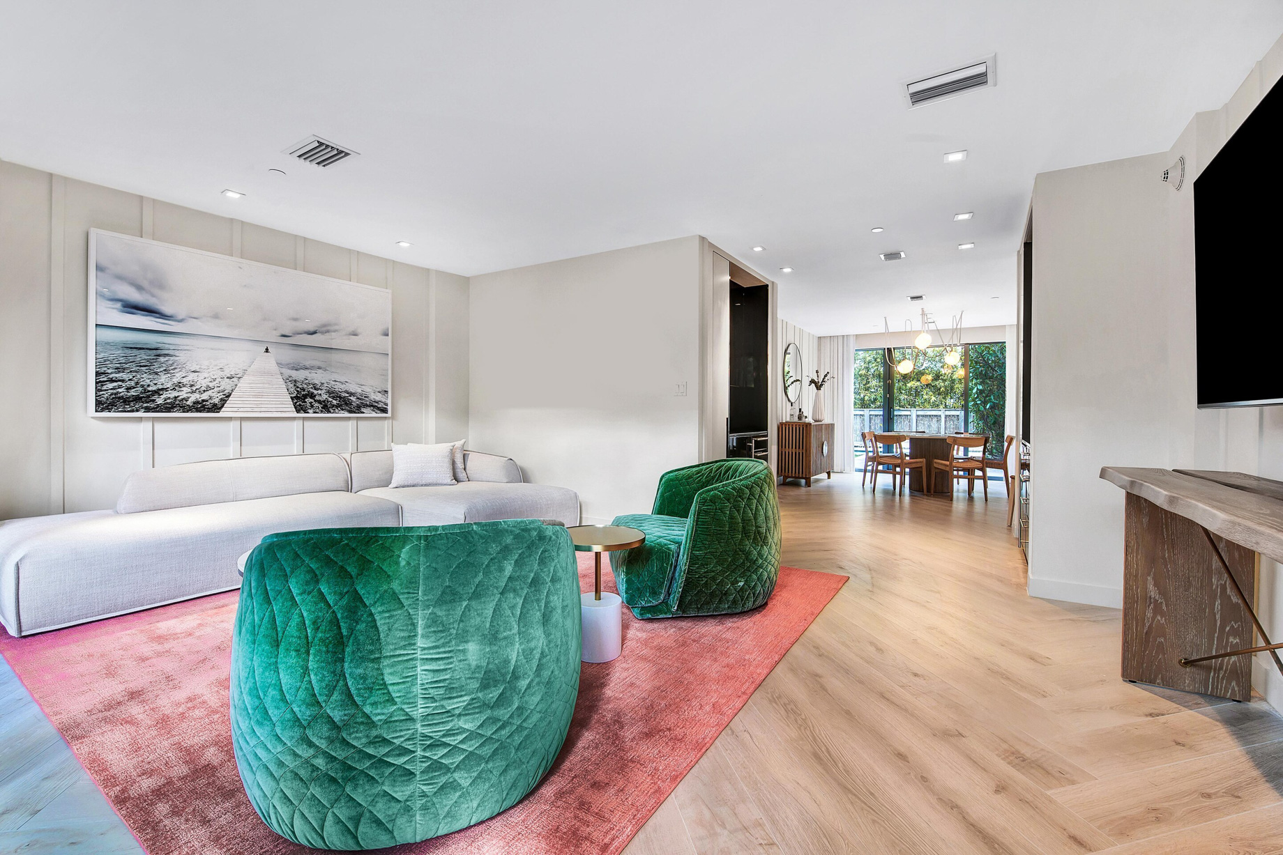 W South Beach Hotel – Miami Beach, FL, USA – Poolside Bungalow 2 Bedroom Suite Interior Design