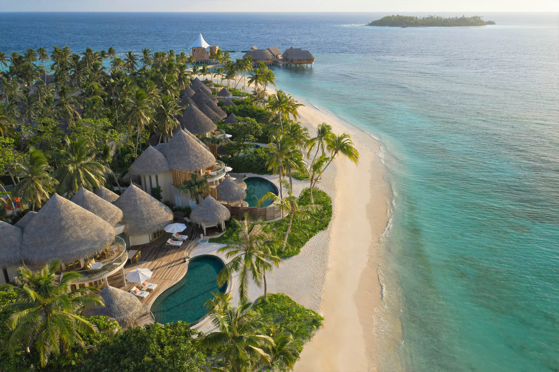 The Nautilus Maldives Resort – Thiladhoo Island, Maldives – Beachfront Residence Aerial