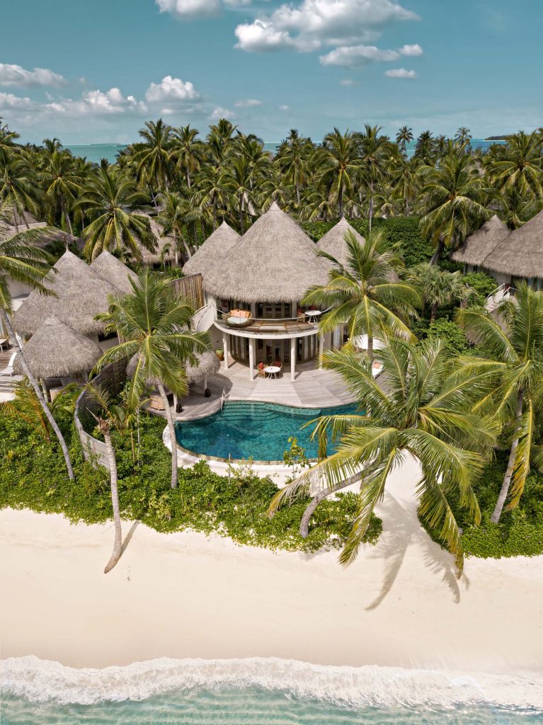 The Nautilus Maldives Resort - Thiladhoo Island, Maldives - Beachfront Residence Aerial