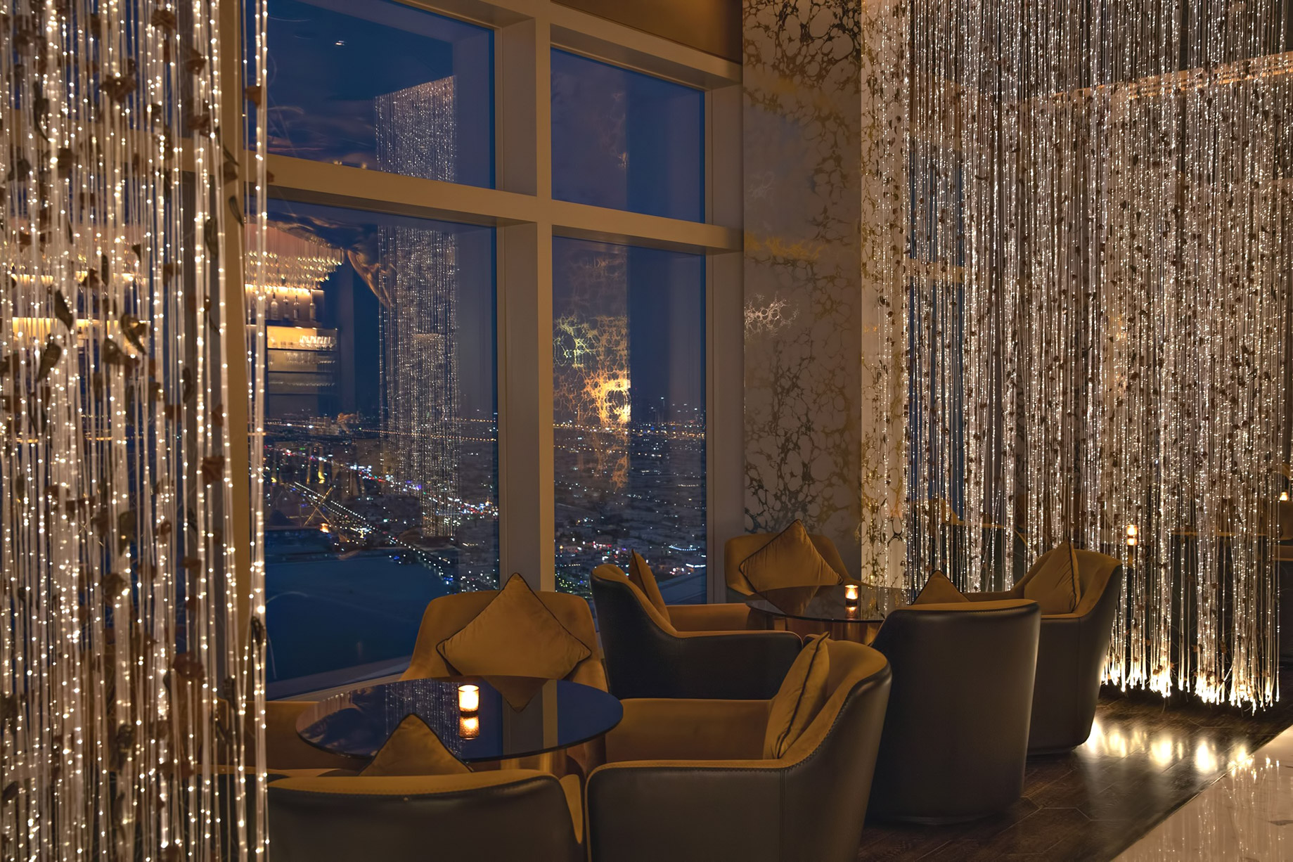 Burj Al Arab Jumeirah Hotel – Dubai, UAE – Gold on 27 Night City View