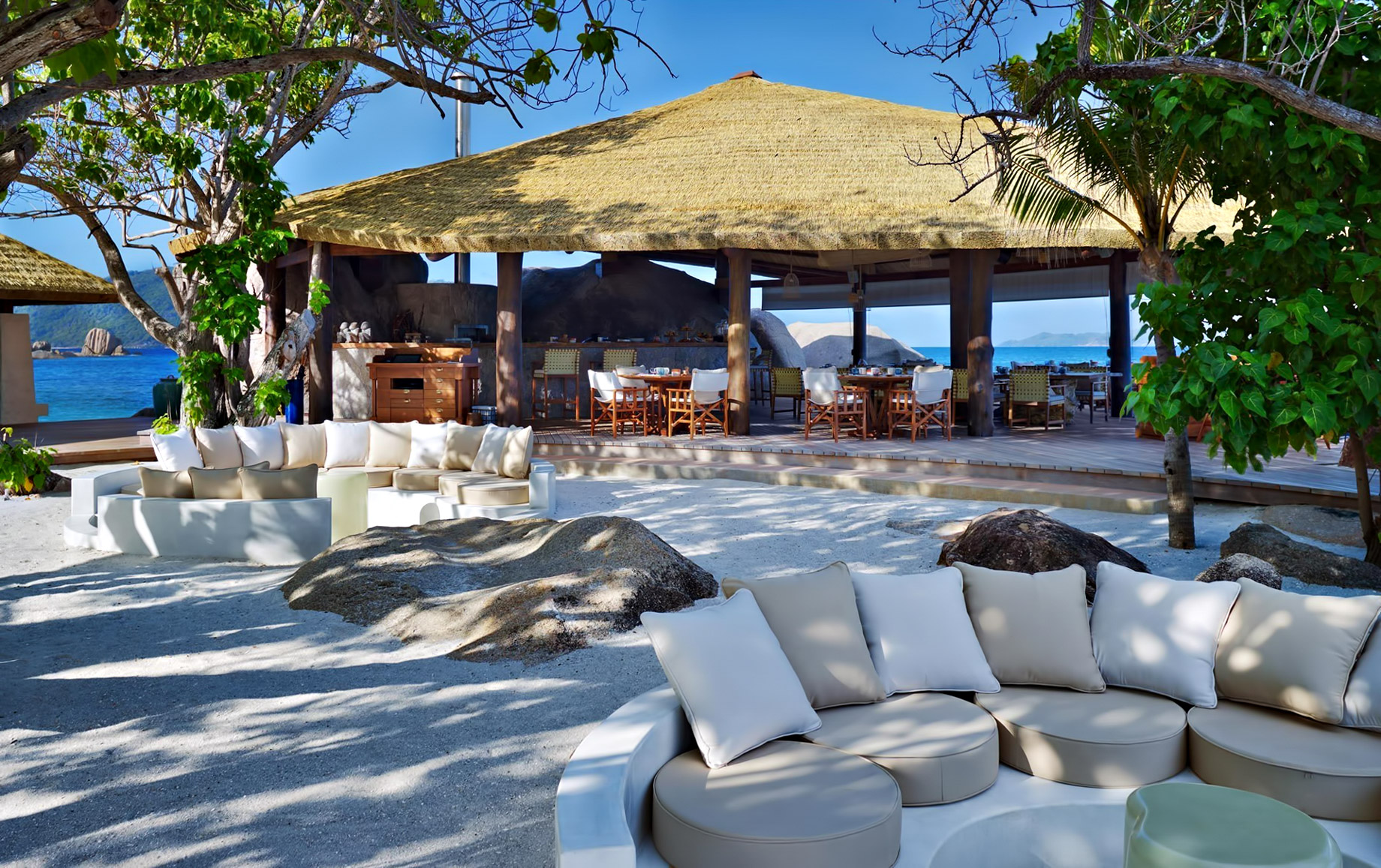 Six Senses Zil Pasyon Resort – Felicite Island, Seychelles – Ocean Kitchen Patio