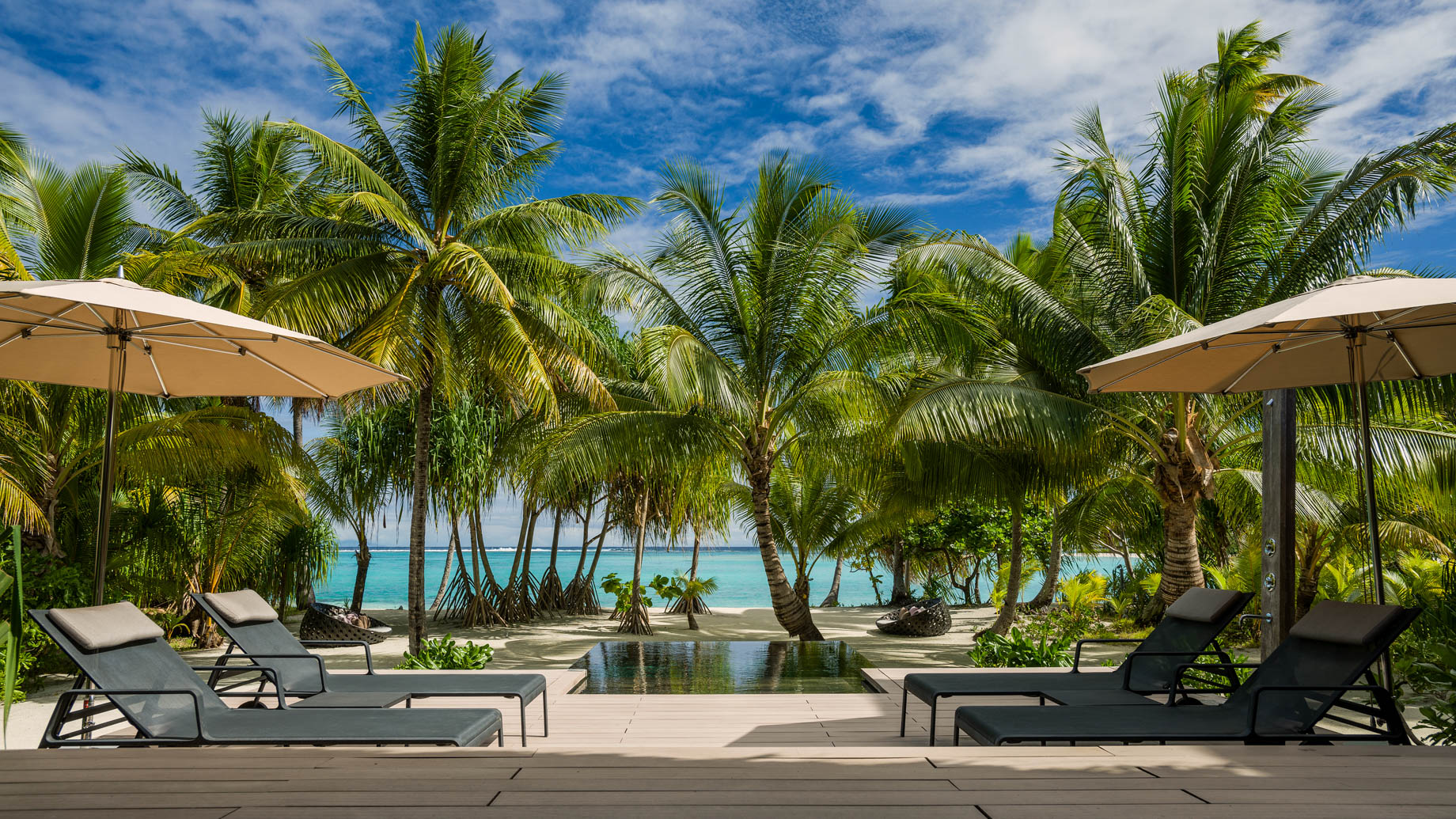 The Brando Resort – Tetiaroa Private Island, French Polynesia – 2 Bedroom Beachfront Villa Pool Deck Ocean View