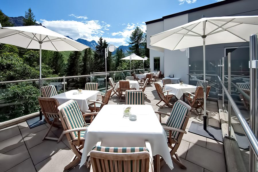 Tschuggen Grand Hotel - Arosa, Switzerland - Outdoor Patio