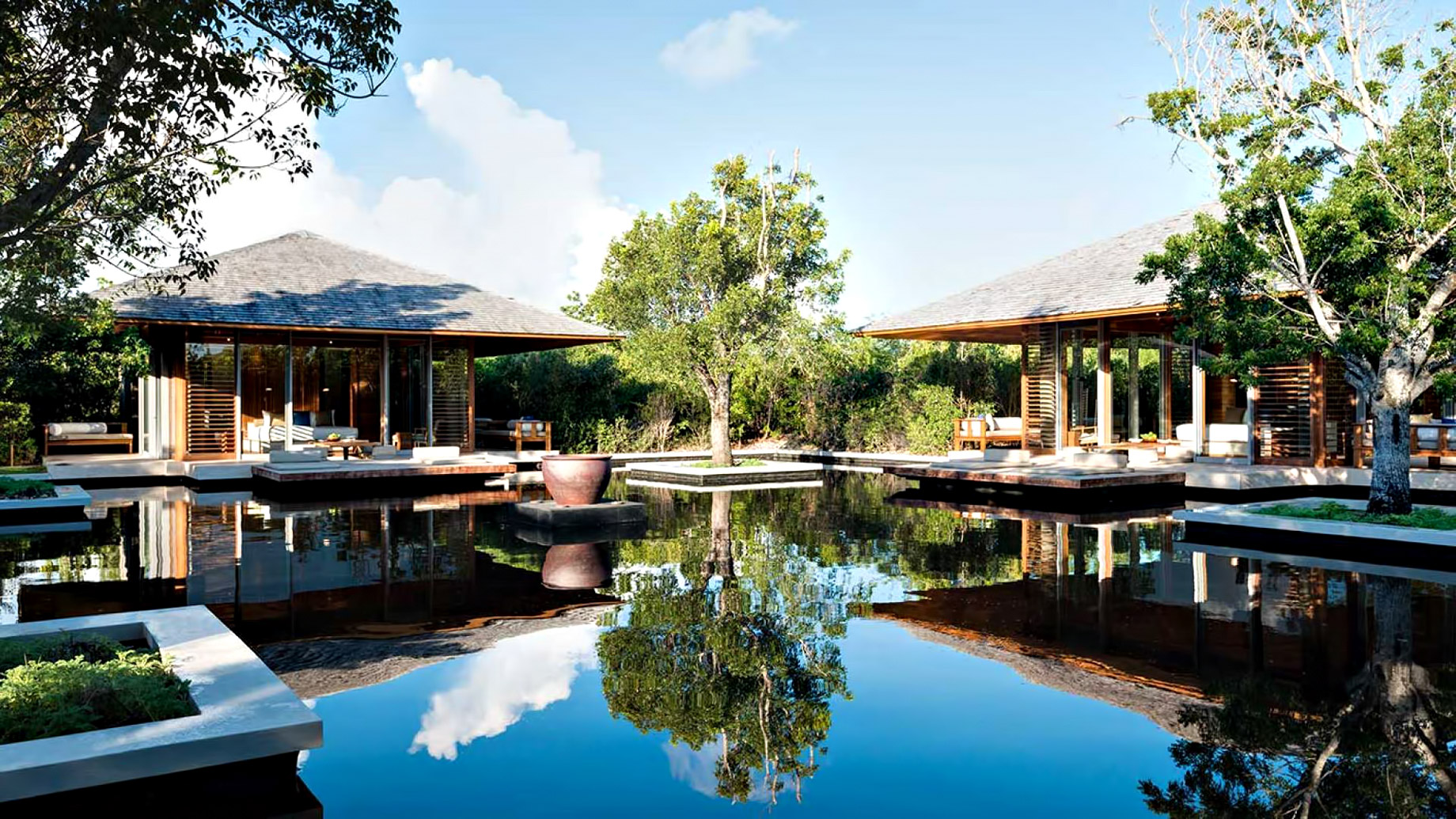 Amanyara Resort – Providenciales, Turks and Caicos Islands – 3 Bedroom Tranquility Villa Exterior Bedroom Water View