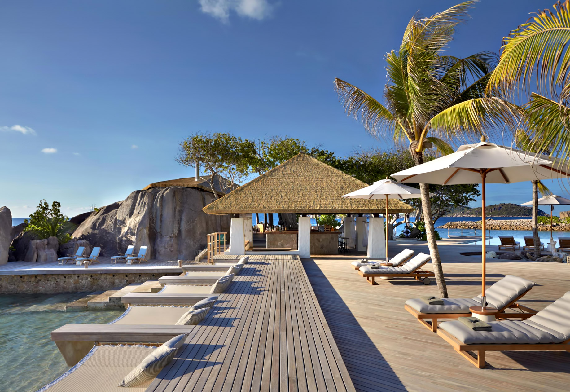 Six Senses Zil Pasyon Resort – Felicite Island, Seychelles – Main Pool Deck
