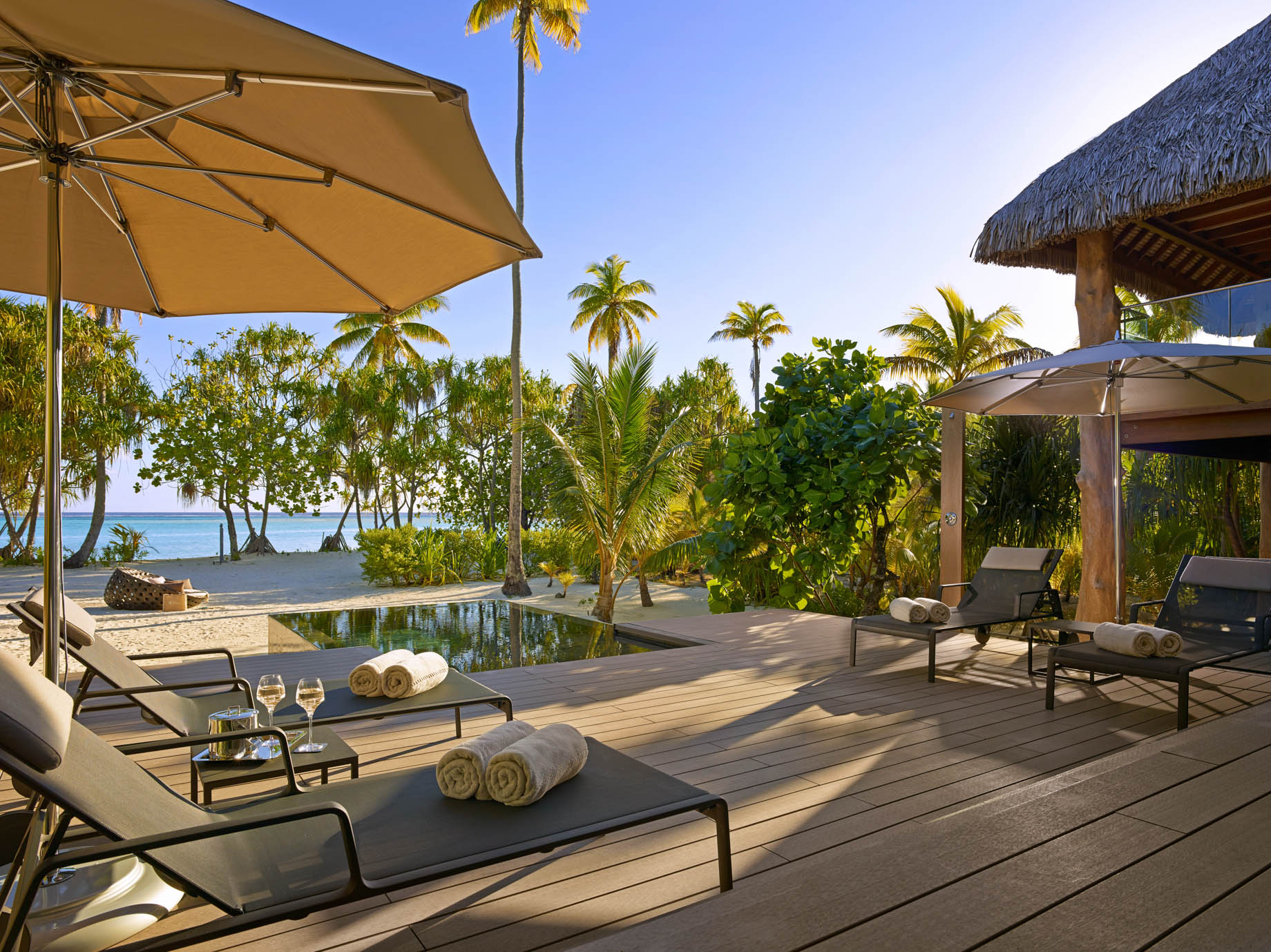 The Brando Resort – Tetiaroa Private Island, French Polynesia – 2 Bedroom Beachfront Villa Pool Deck Ocean View