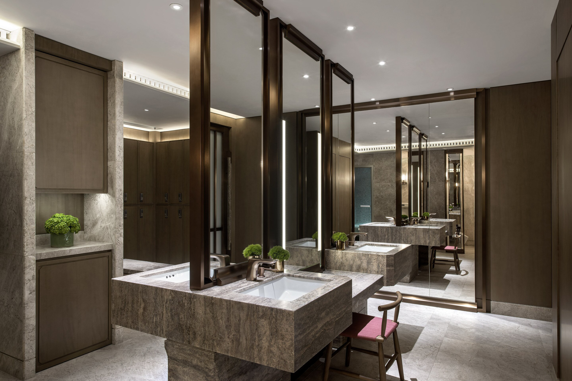 The St. Regis Hong Kong Hotel – Wan Chai, Hong Kong – The Athletic Club & Spa Dressing Room