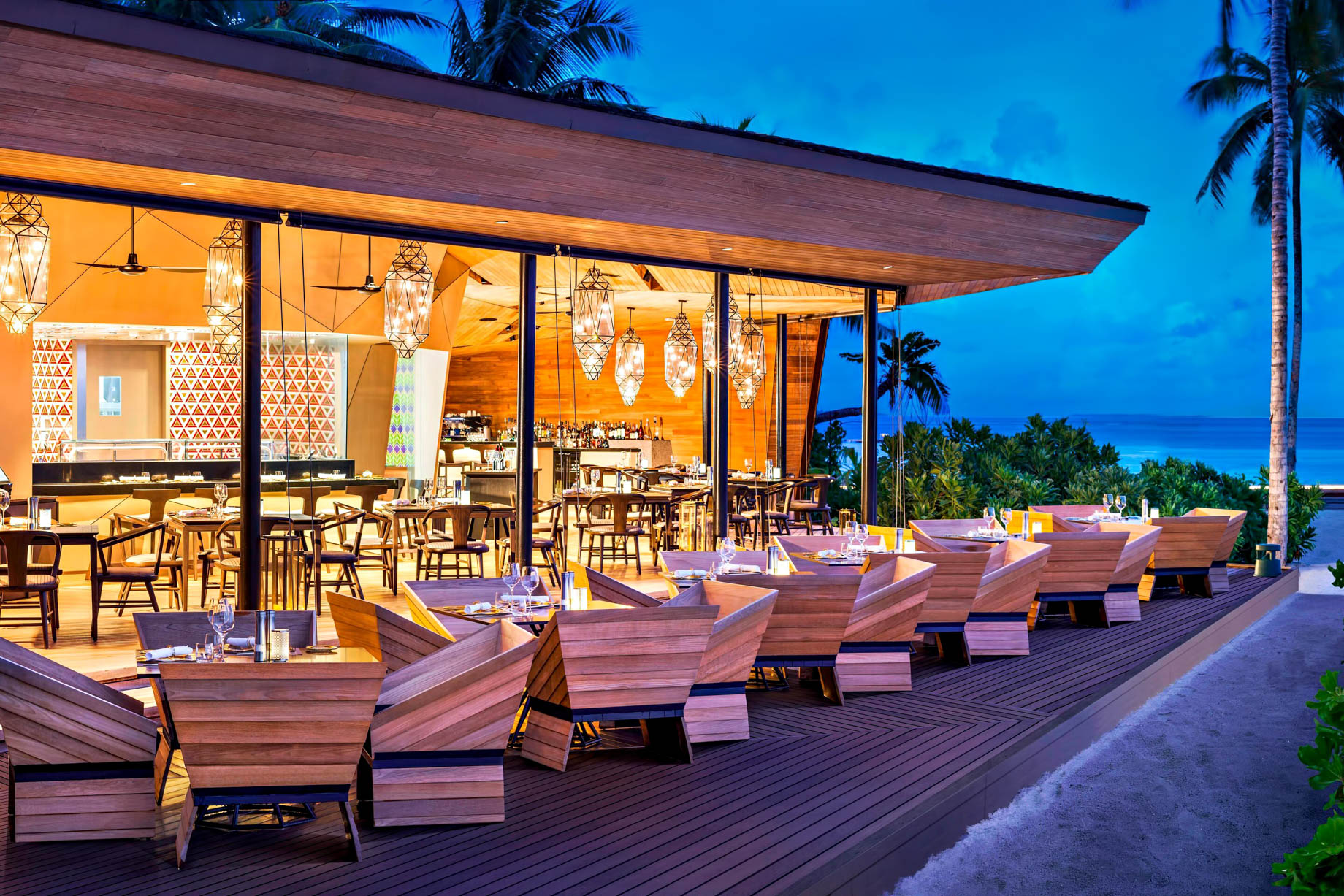 The St. Regis Maldives Vommuli Resort - Dhaalu Atoll, Maldives - Orientale Restaurant Exterior