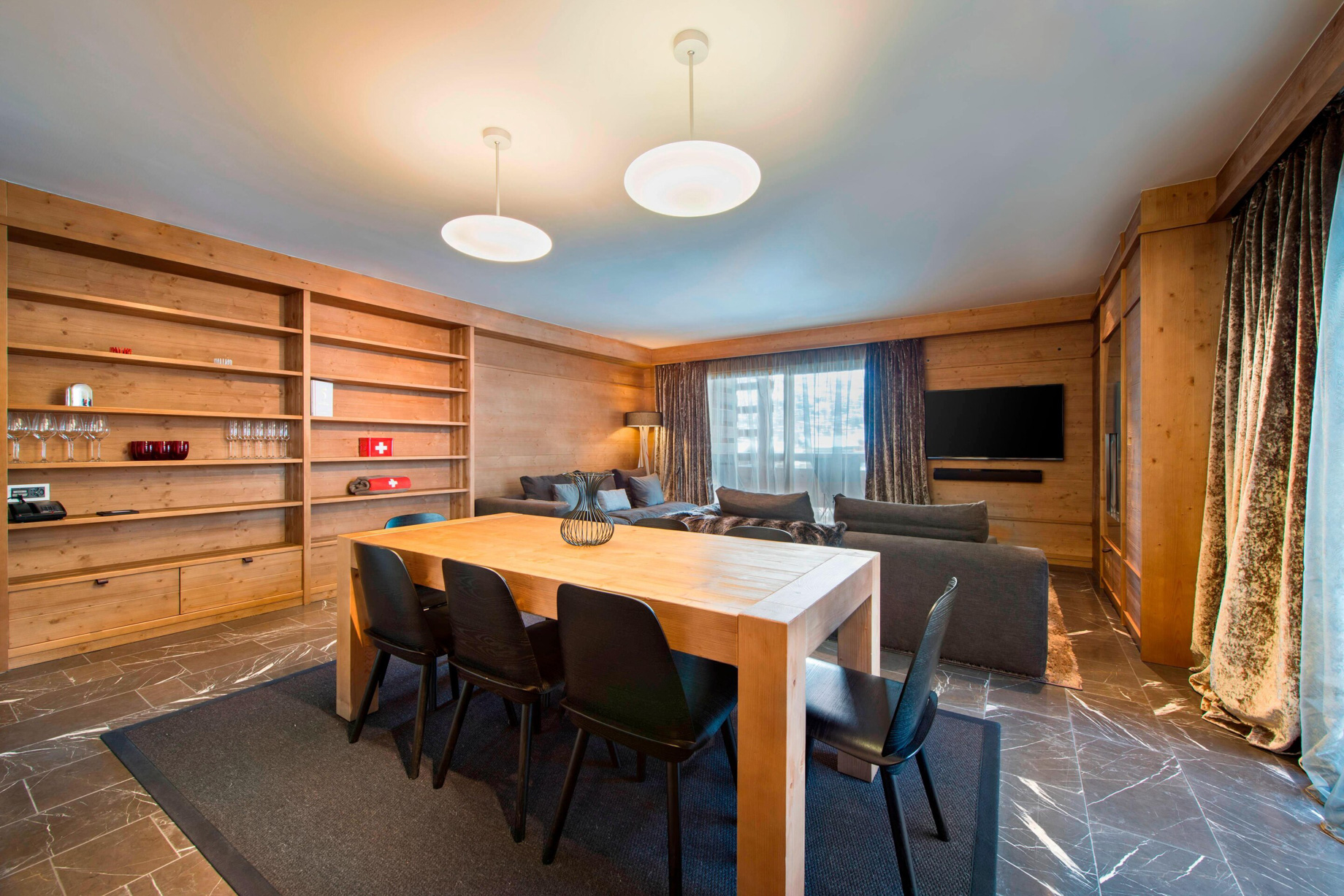 W Verbier Hotel - Verbier, Switzerland - Spectacular Residence Living Room Table