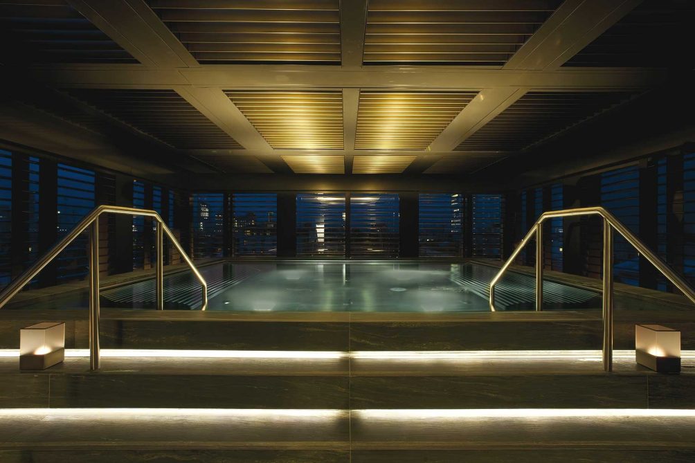 133 - Armani Hotel Milano - Milan, Italy - Armani SPA Relaxation Pool Night View