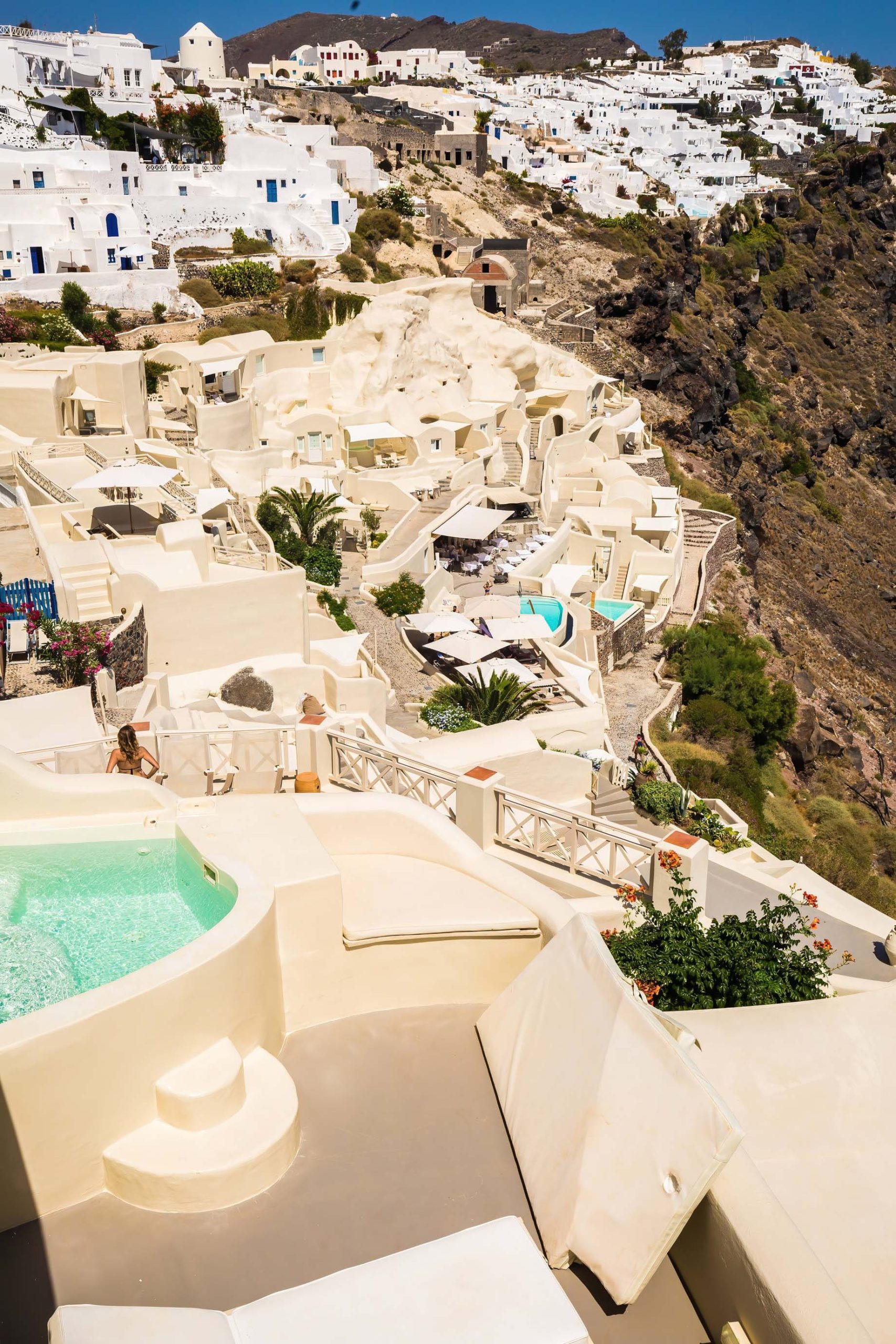 Mystique Hotel Santorini – Oia, Santorini Island, Greece – Clifftop Hotel Setting