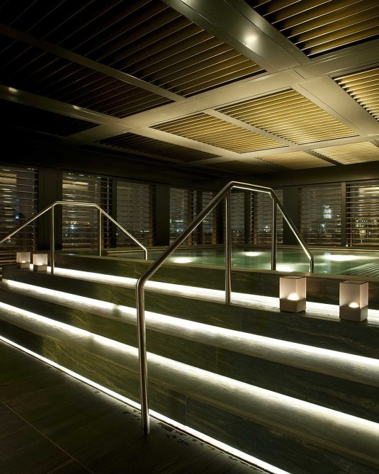 134 - Armani Hotel Milano - Milan, Italy - Armani SPA Relaxation Pool at Night