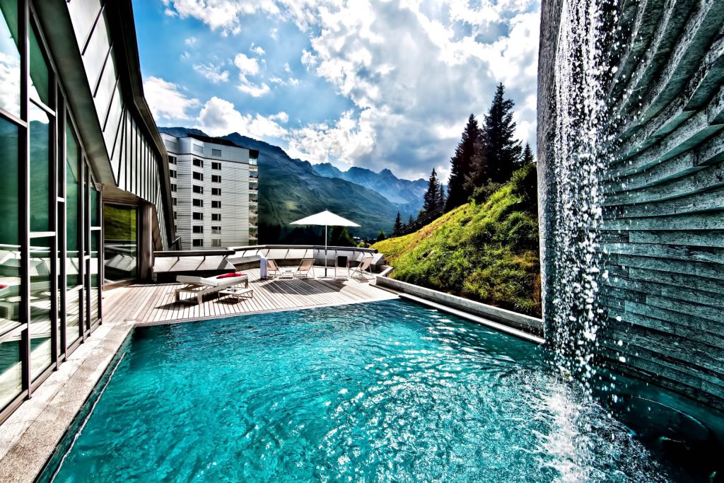 Tschuggen Grand Hotel - Arosa, Switzerland - Outdoor Relaxation Pool