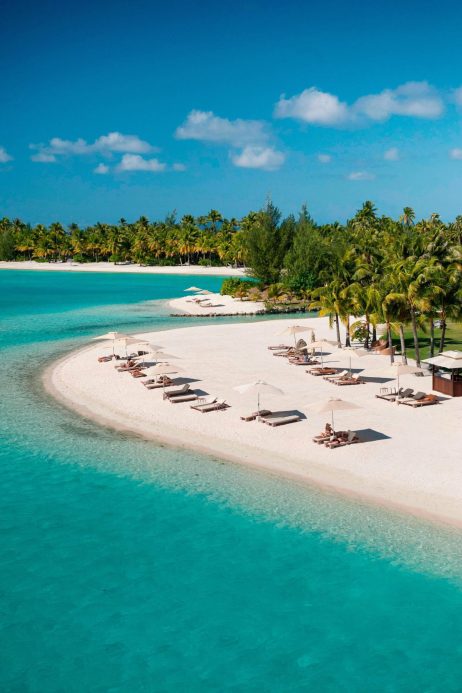 The St. Regis Bora Bora Resort - Bora Bora, French Polynesia - Beach Aerial