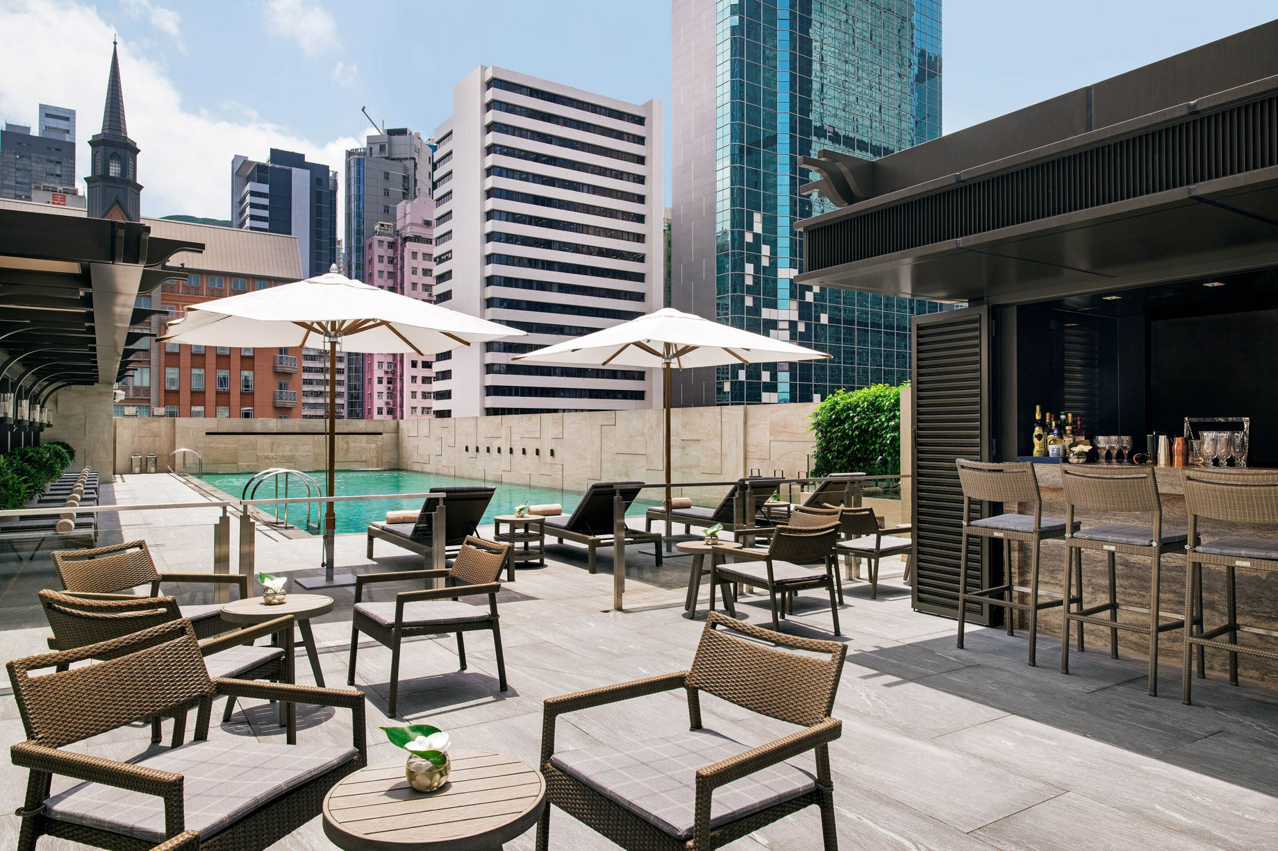 The St. Regis Hong Kong Hotel - Wan Chai, Hong Kong - The Verandah Pool & Bar Deck