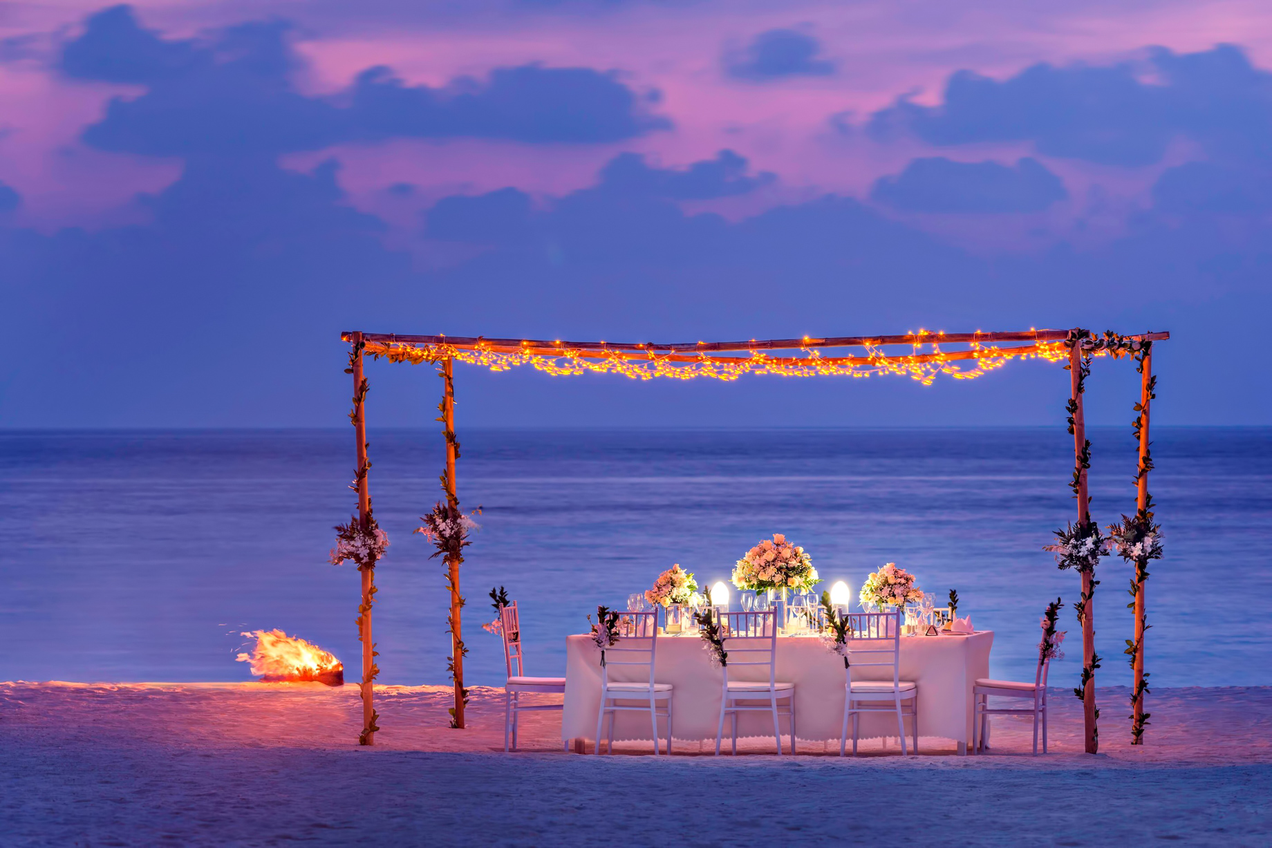The St. Regis Maldives Vommuli Resort – Dhaalu Atoll, Maldives – Beach Dinner Night