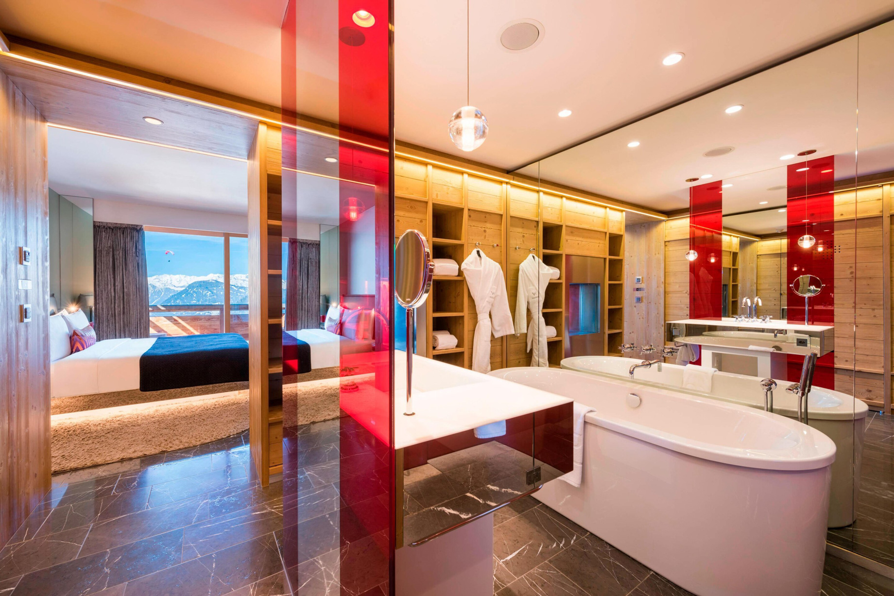 W Verbier Hotel – Verbier, Switzerland – Spectacular Room Tub
