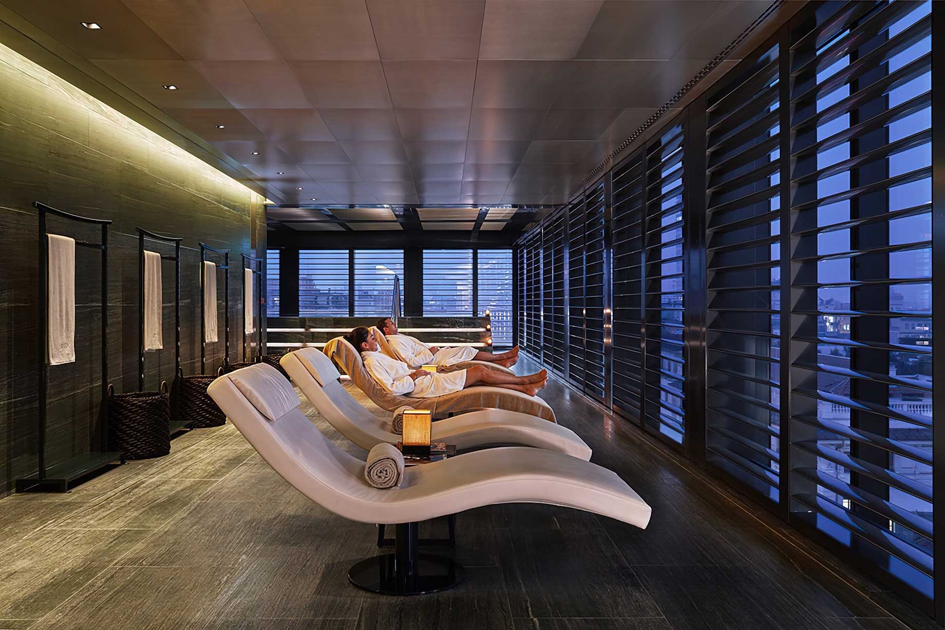 136 – Armani Hotel Milano – Milan, Italy – Armani SPA Lounge Chairs – TRAVOH