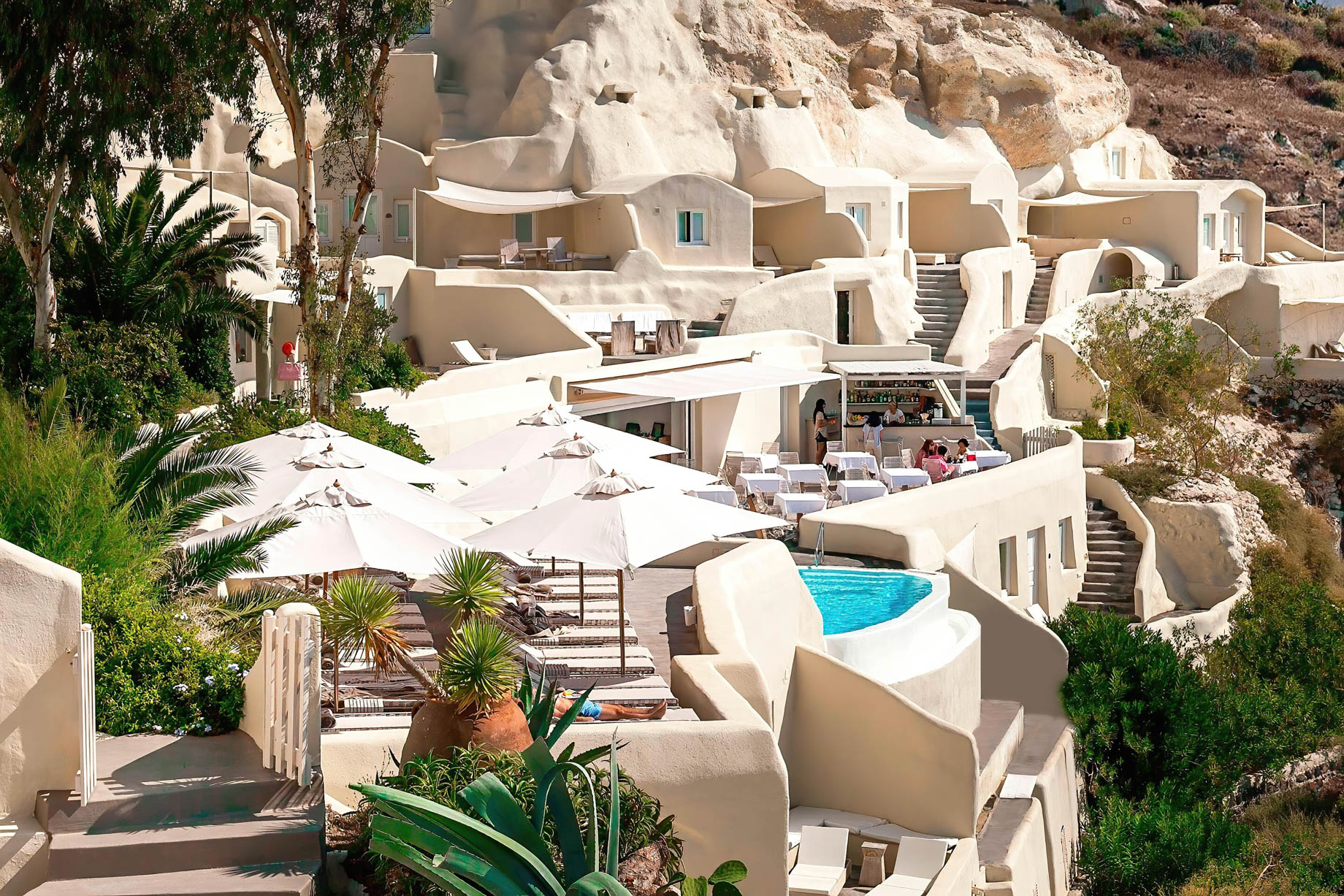 Mystique Hotel Santorini – Oia, Santorini Island, Greece – Clifftop Hotel Exterior