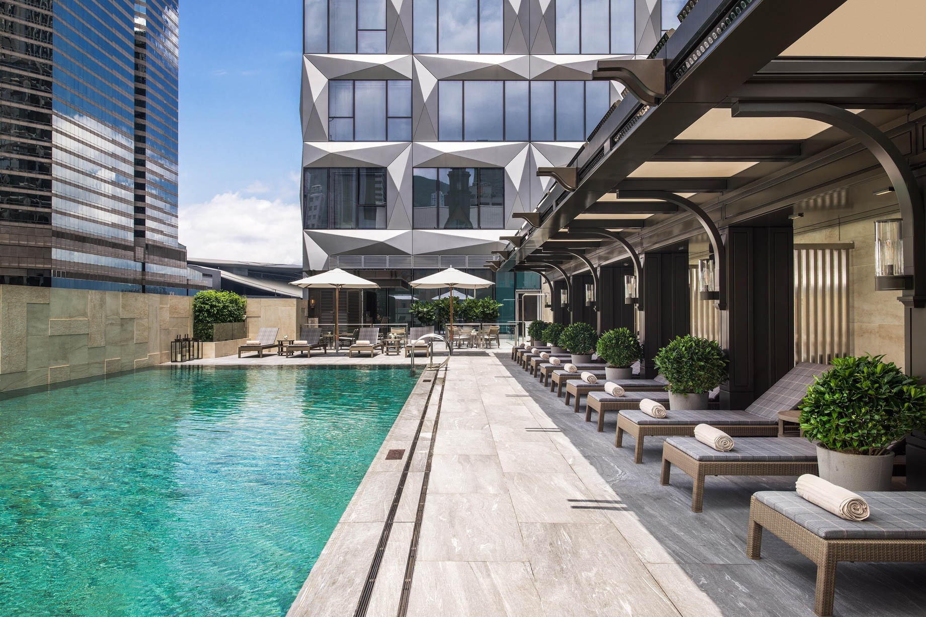 The St. Regis Hong Kong Hotel - Wan Chai, Hong Kong - The Verandah Pool & Bar Day