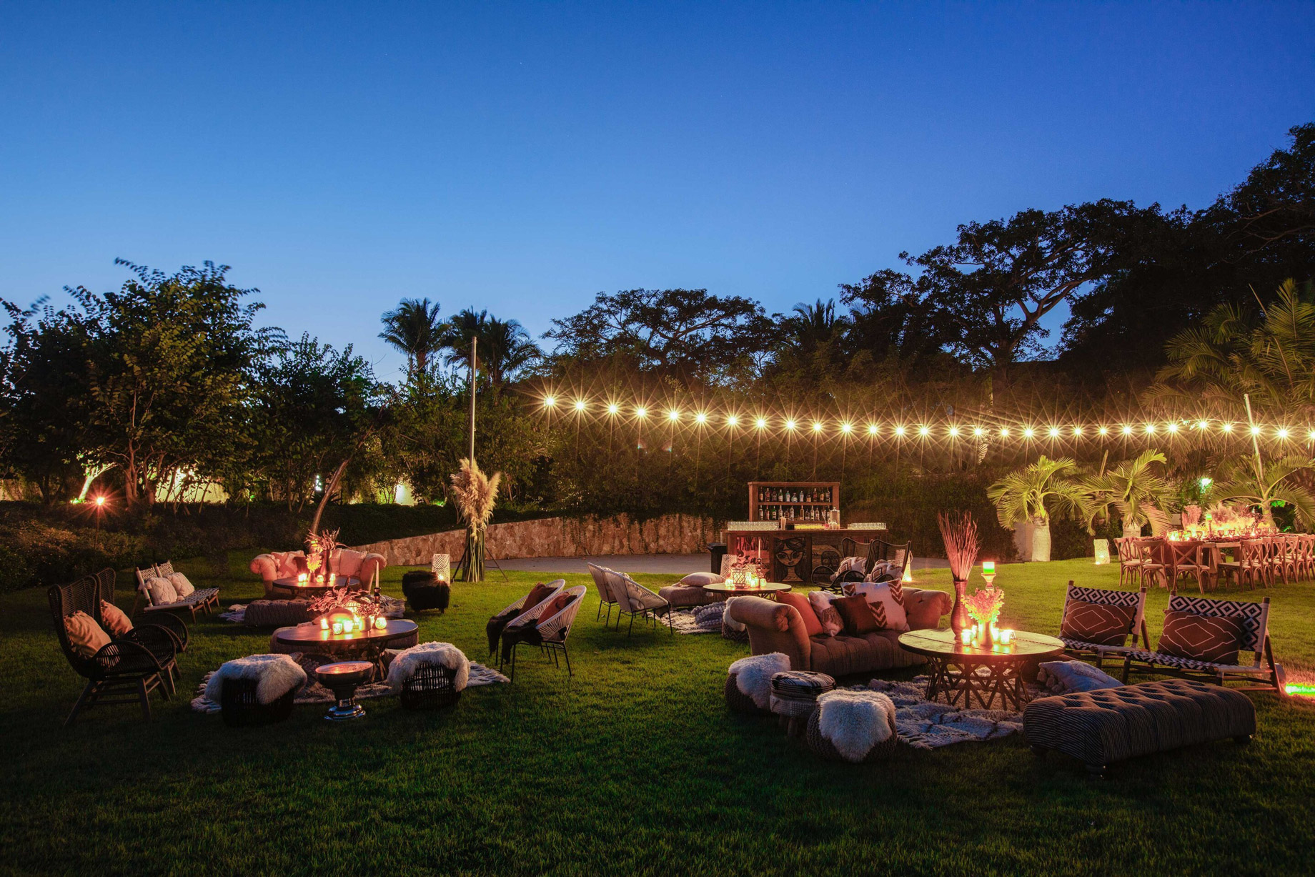 W Punta de Mita Resort - Punta De Mita, Mexico - Garden Plaza Reception Setup