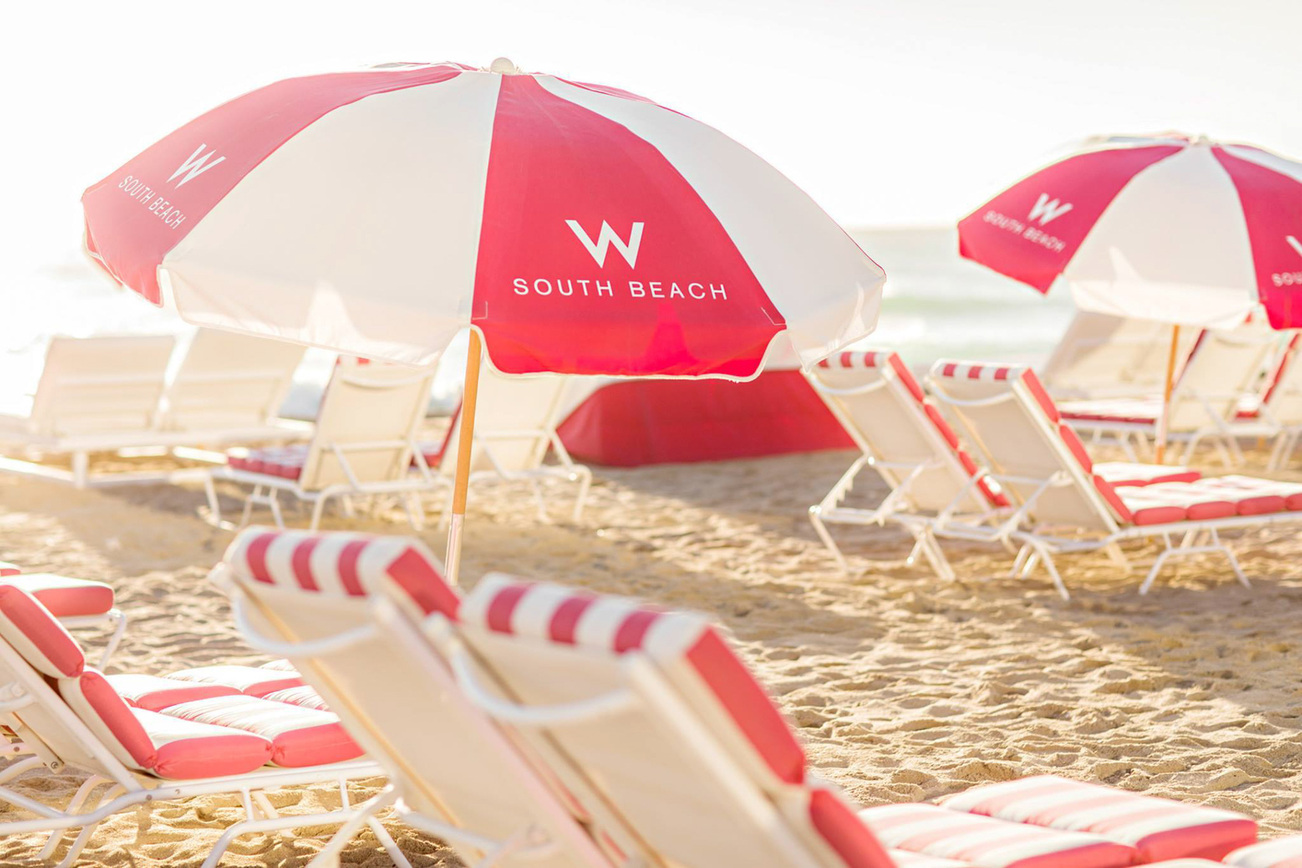 W South Beach Hotel – Miami Beach, FL, USA – W South Beach SAND Umbrellas Detail