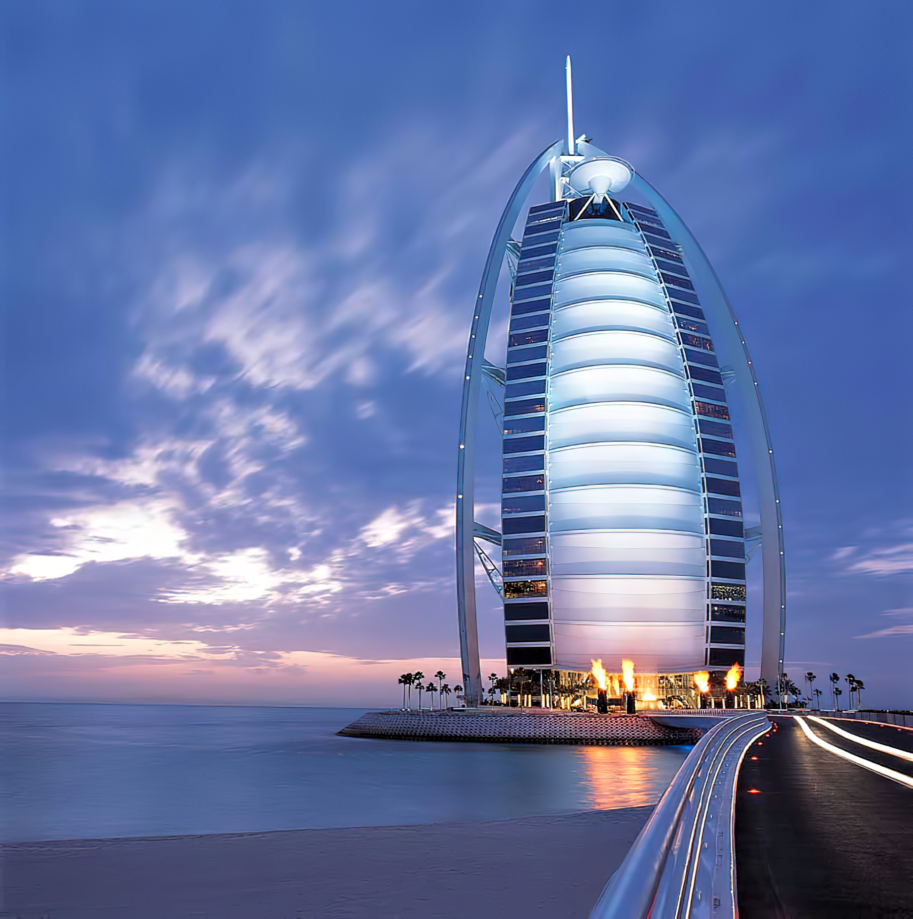 Burj Al Arab Jumeirah Hotel - Dubai, UAE - Twilight