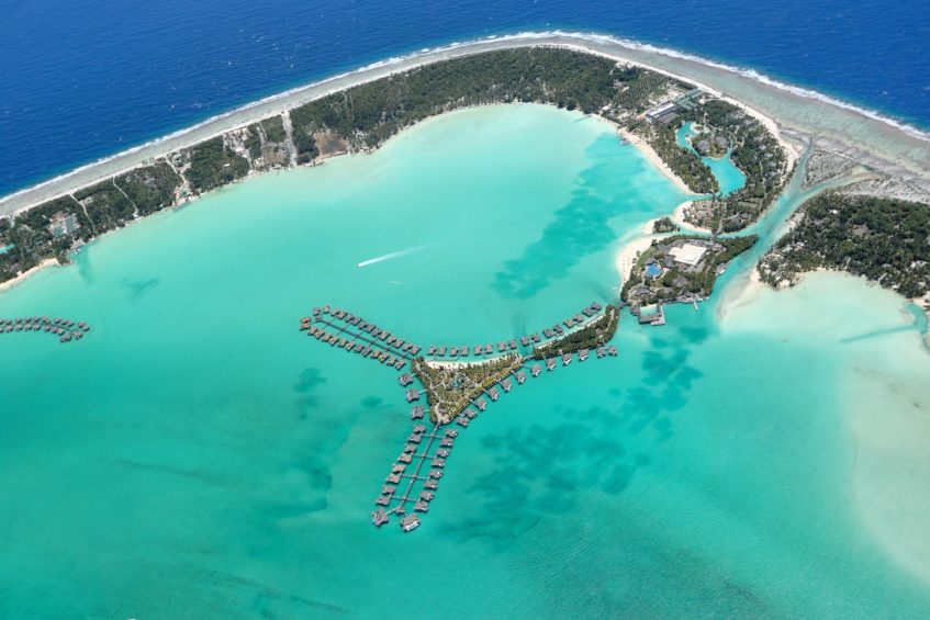 The St. Regis Bora Bora Resort - Bora Bora, French Polynesia - The St Regis Bora Bora Resort Aerial View