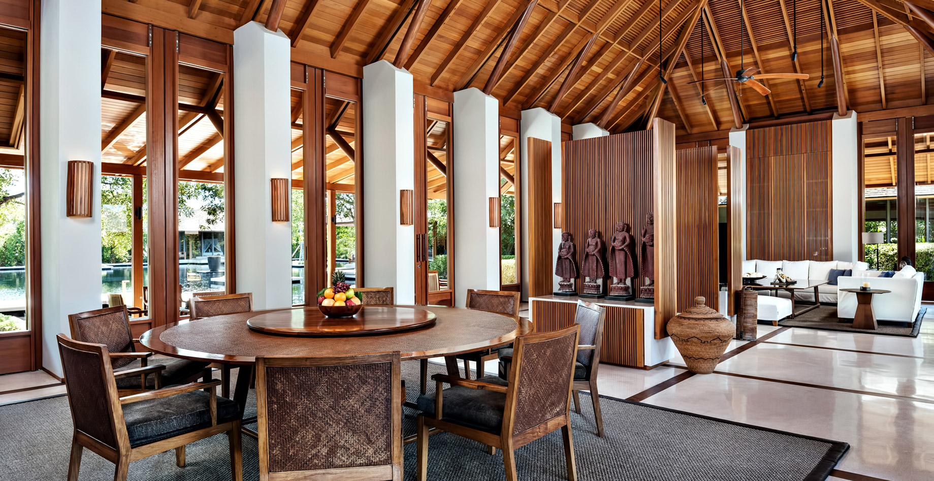 Amanyara Resort – Providenciales, Turks and Caicos Islands – Villa Dining Living Room