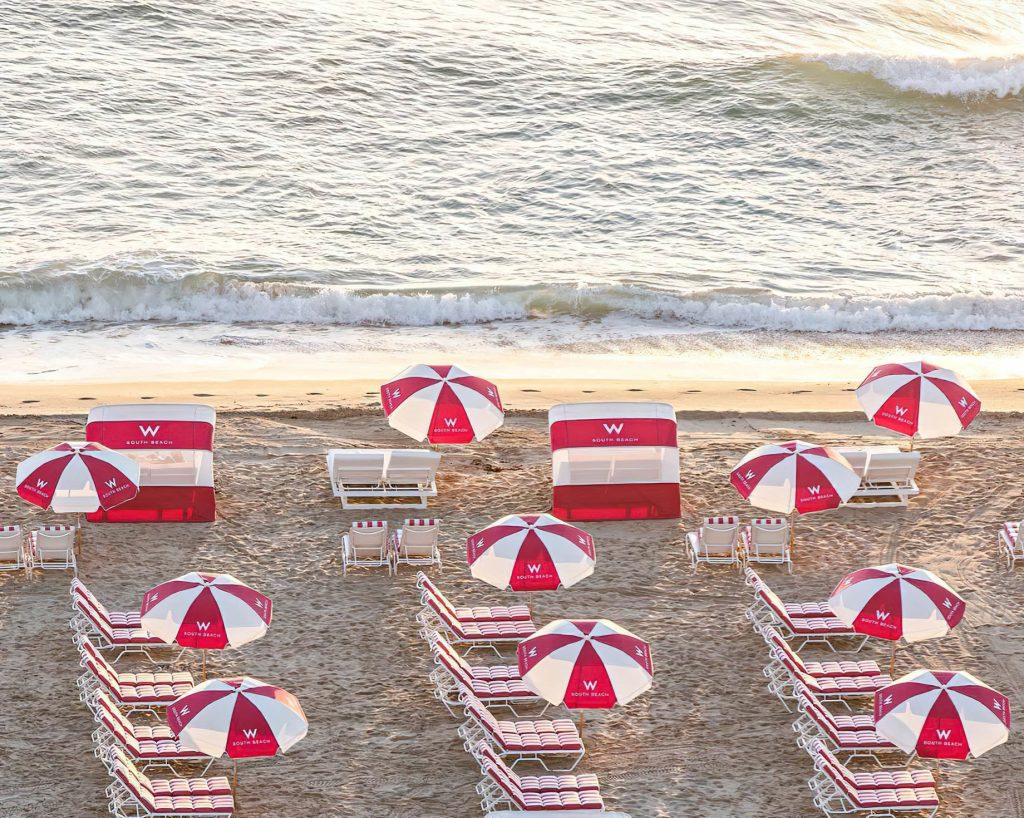 W South Beach Hotel - Miami Beach, FL, USA - W Beach Chairs