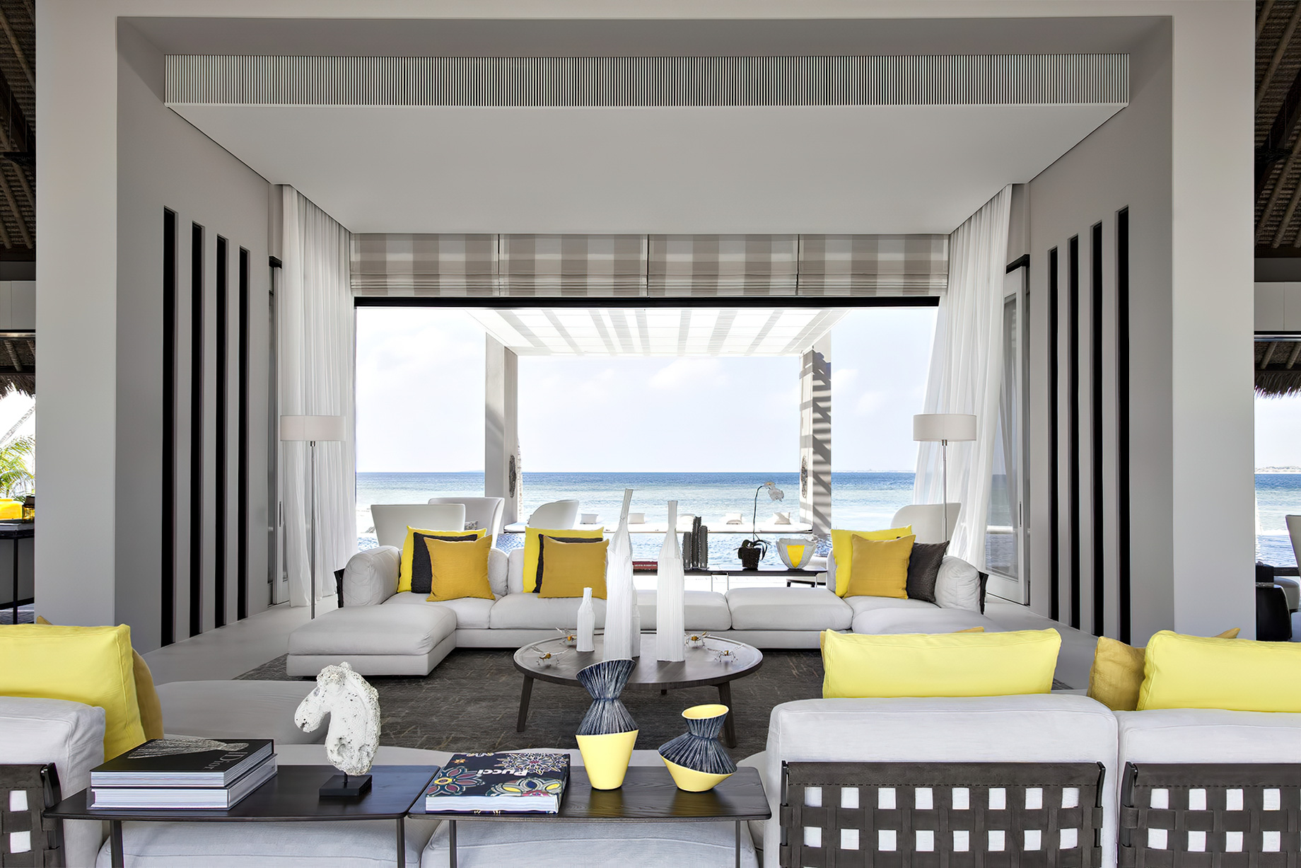 Cheval Blanc Randheli Resort – Noonu Atoll, Maldives – Exclusive Private Island Villa Living Room Ocean View