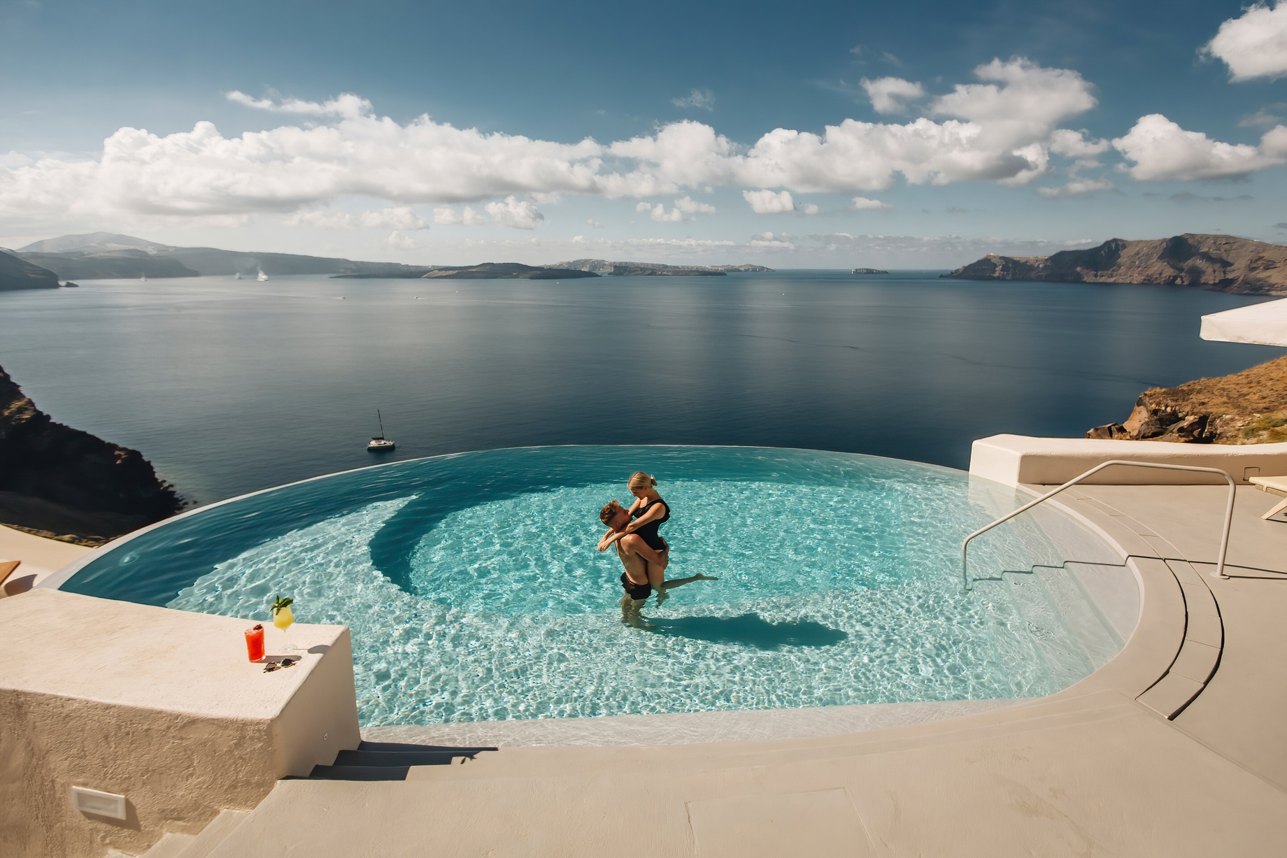 Mystique Hotel Santorini – Oia, Santorini Island, Greece - Main Infinity Pool